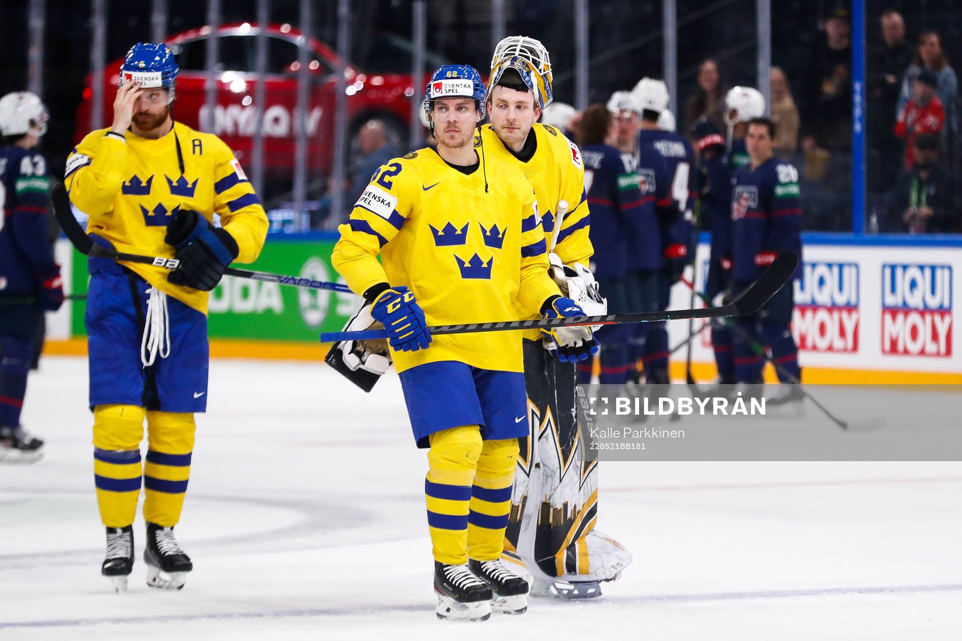 Joel Kellman of Sweden looks dejected