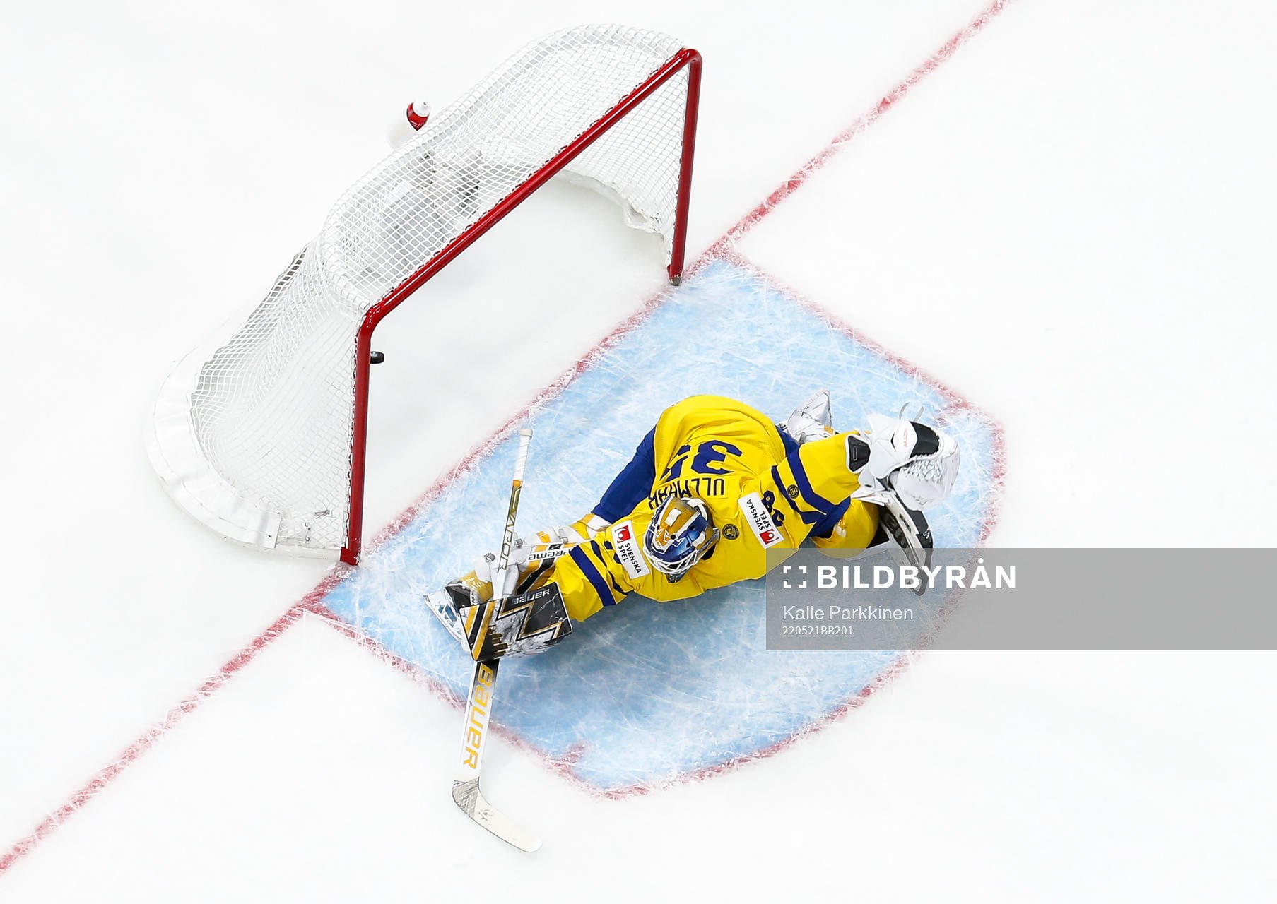 Goaltender Linus Ullmark of Sweden