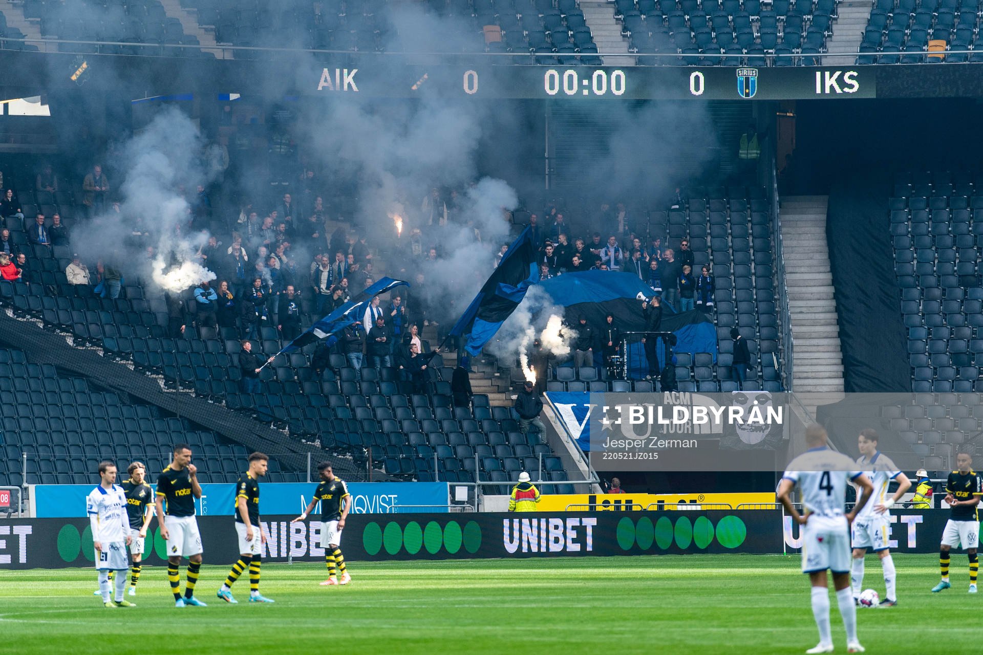 Sirius supportrar med bengaler