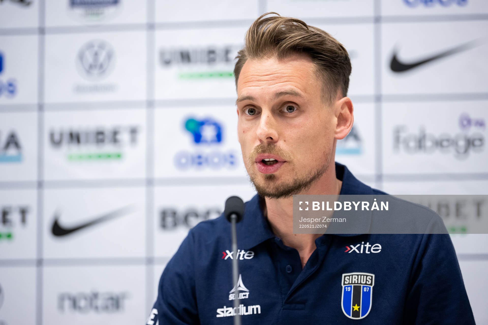 Sirius tränare Daniel Bäckström