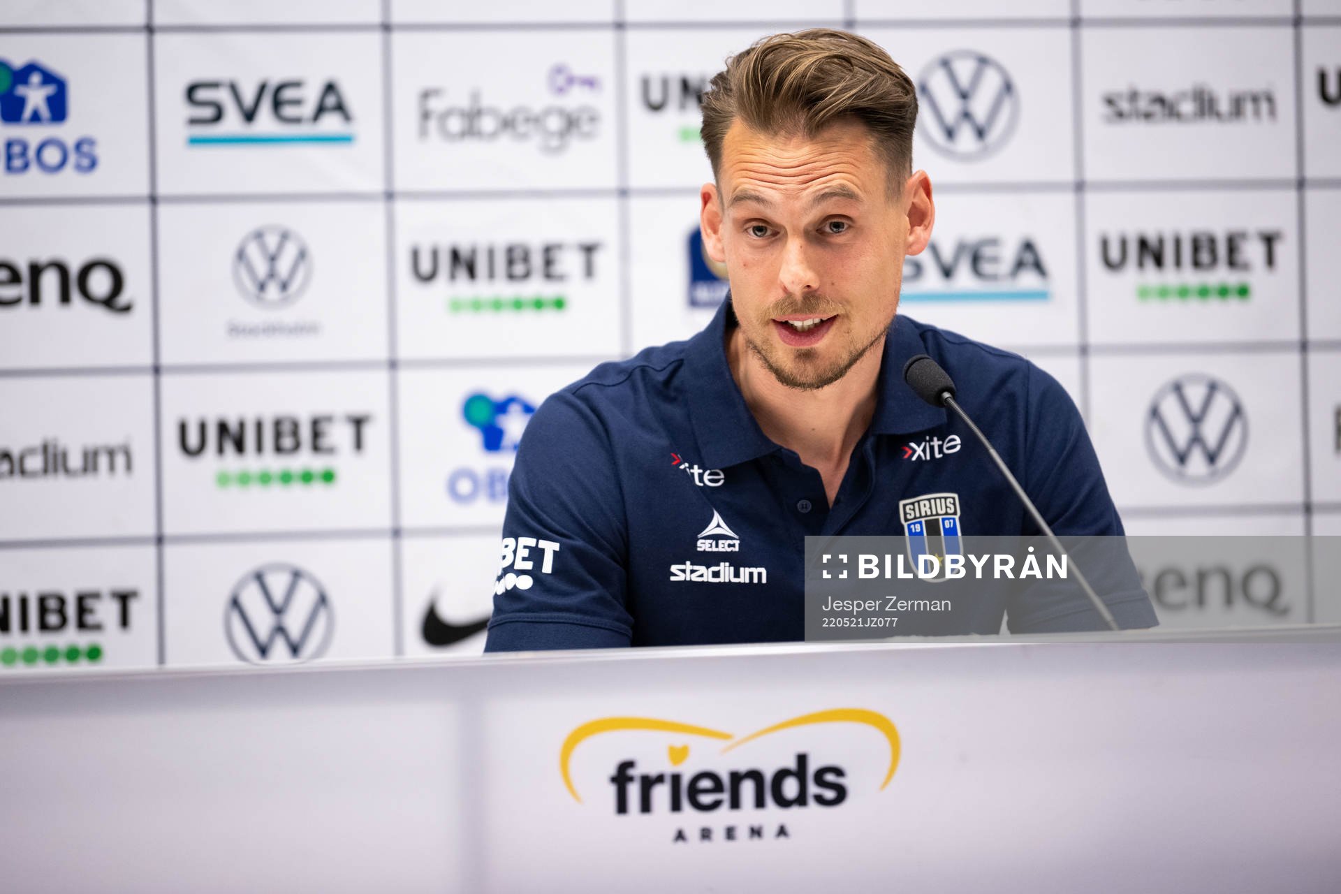 Sirius tränare Daniel Bäckström