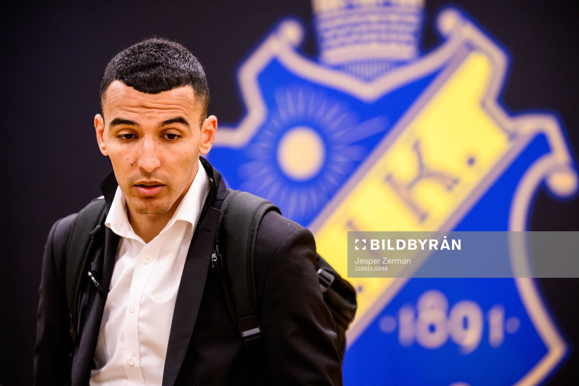 s Nabil Bahoui i mixade zonen