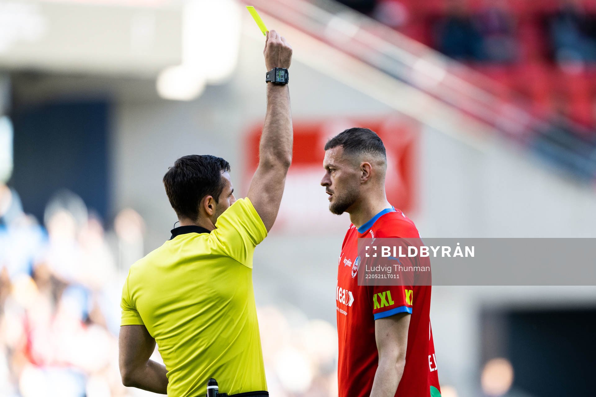 Helsingborgs Albert Ejupi varnas