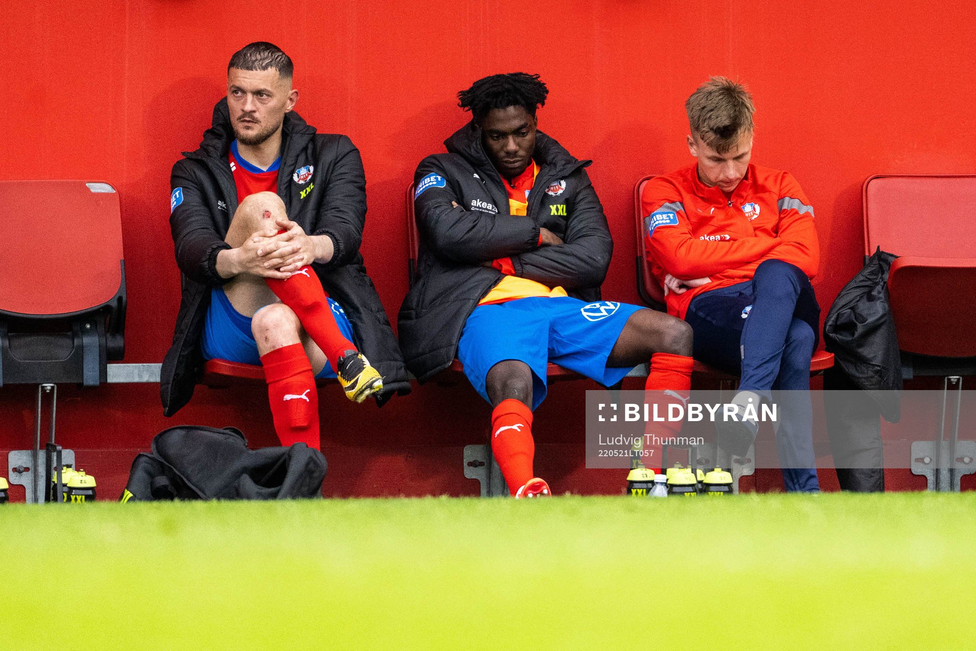 Helsingborgs Albert Ejupi, Benjamin Acquah, Lucas Lingman
