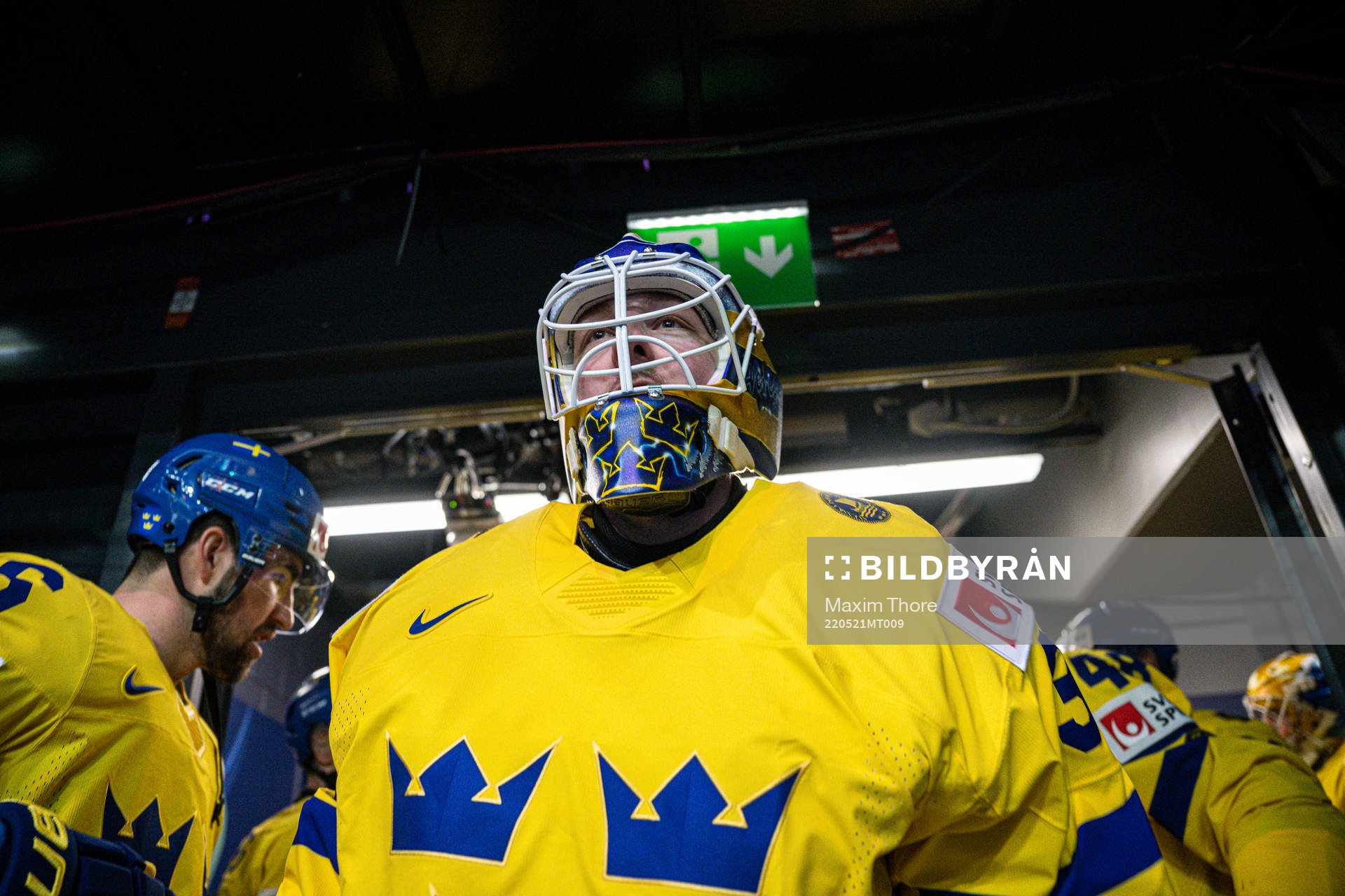 Goaltender Linus Ullmark of Sweden