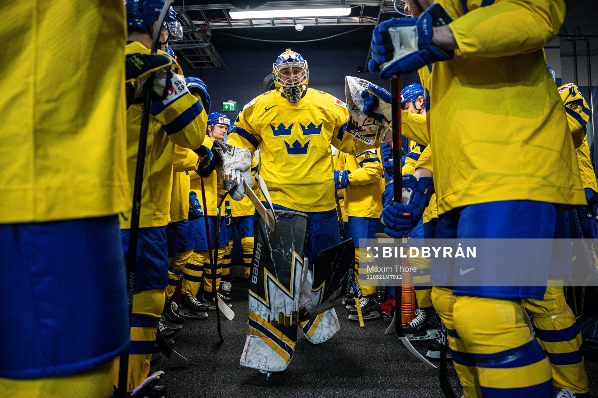 Goaltender Linus Ullmark of Sweden