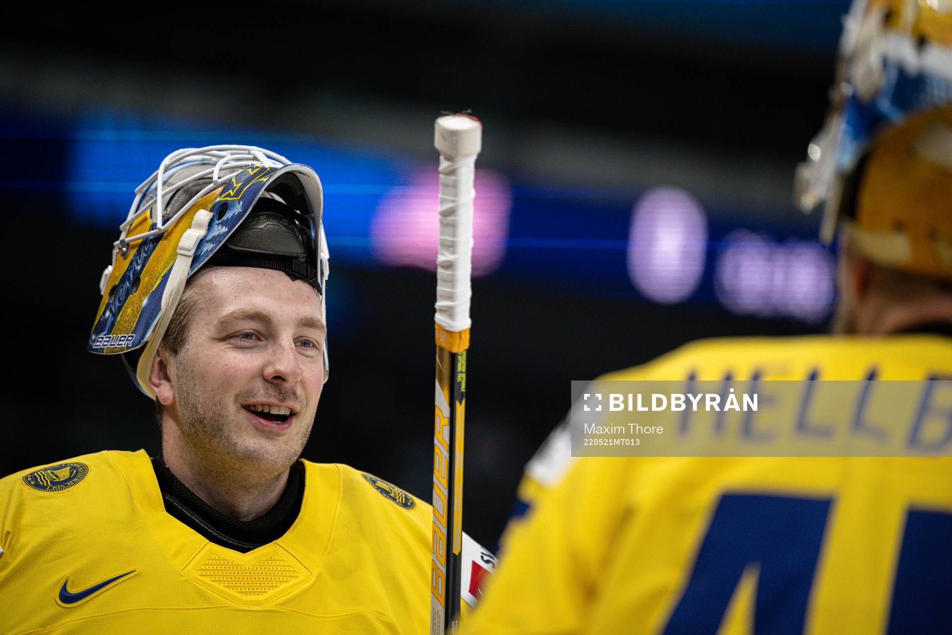 Goaltender Linus Ullmark of Sweden