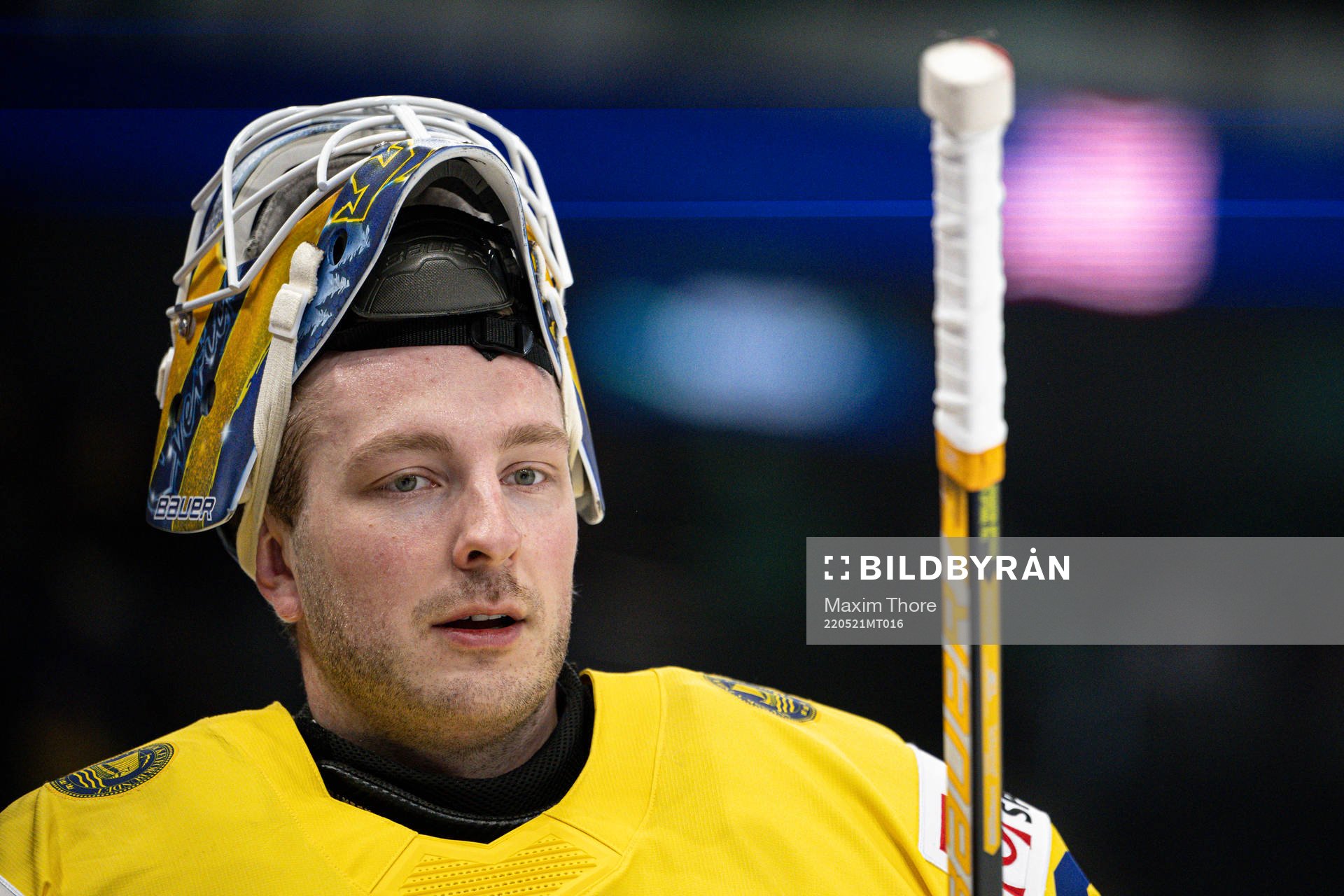 Goaltender Linus Ullmark of Sweden