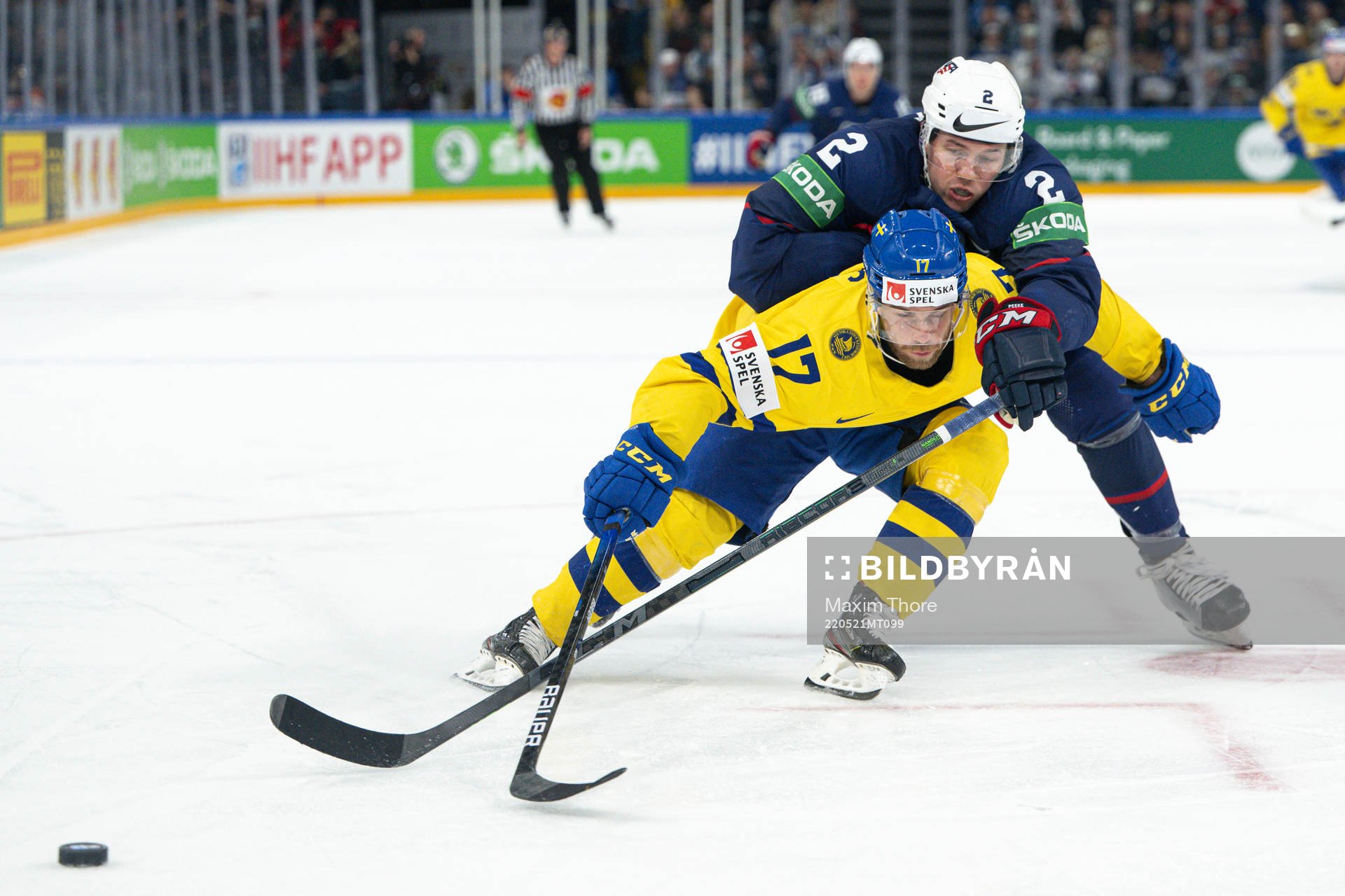 Oskar Lang of Sweden and Andrew Peeke of USA
