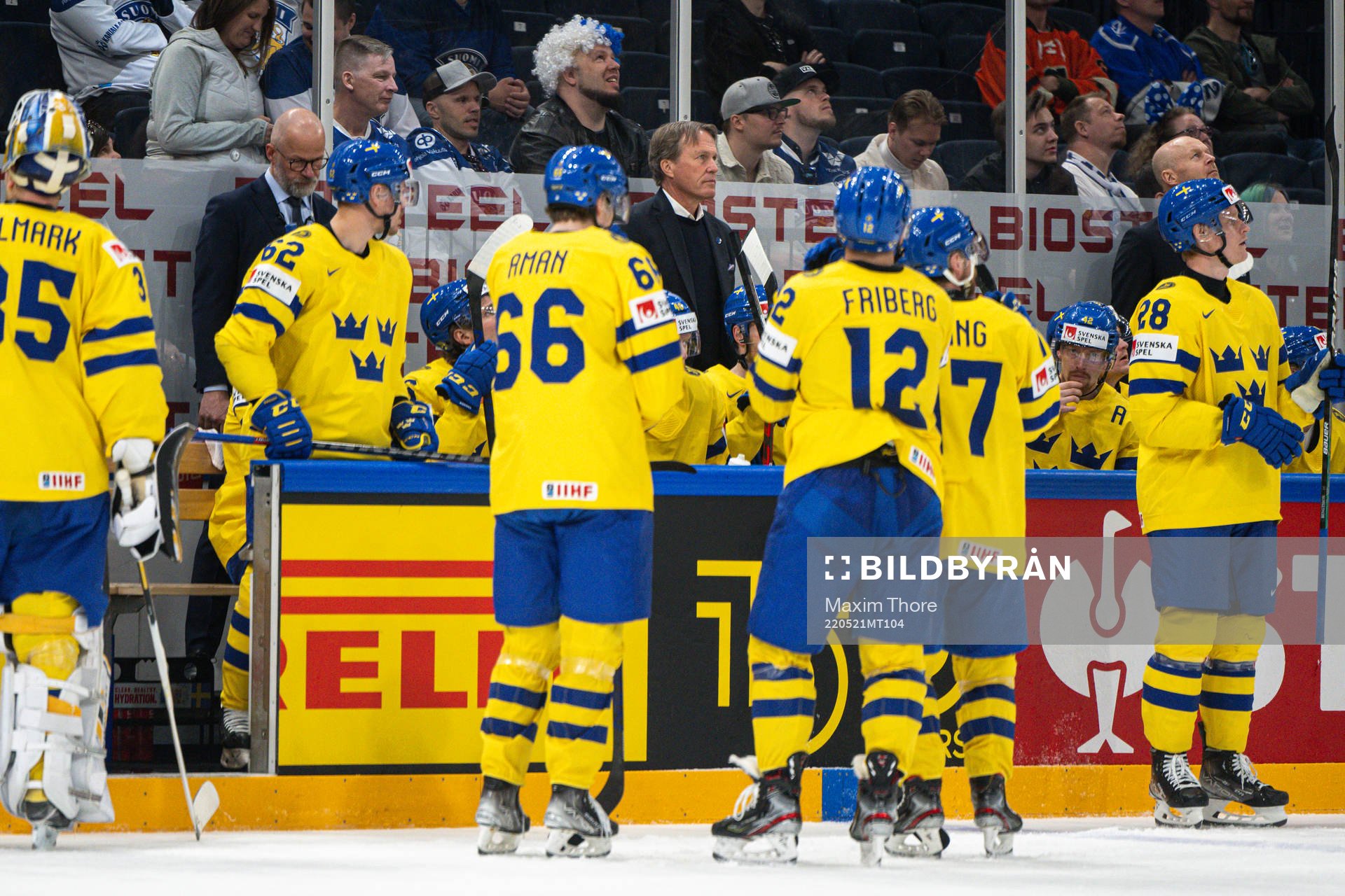 Assistant coach Markus Åkerblom, head coach Johan