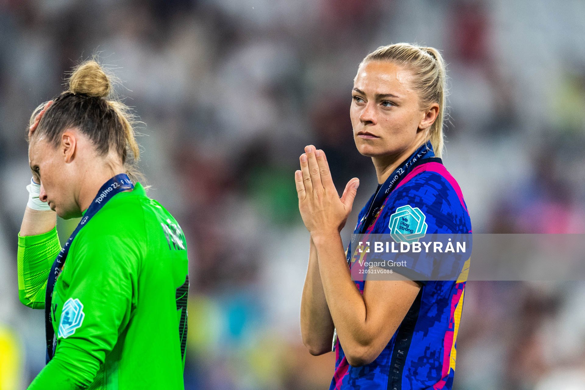 Fridolina Rolfö of Barcelona looks dejected
