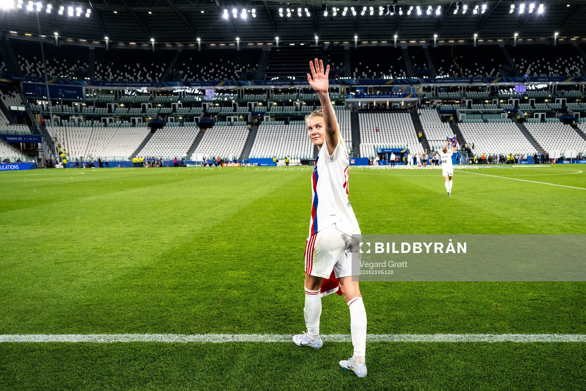 Ada Hegerberg of Lyon celebrates