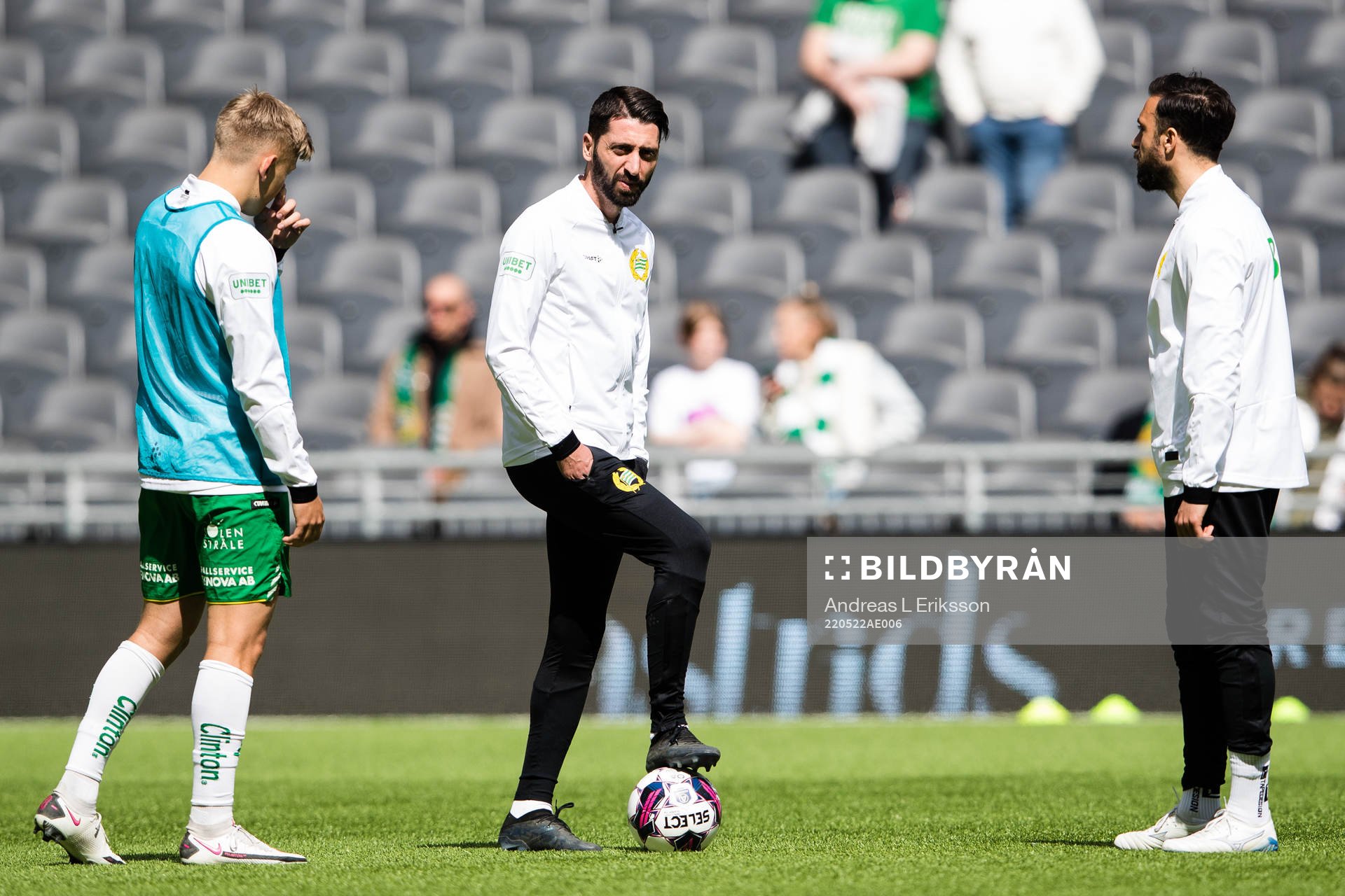Hammarbys Dennis Collander, Nahir Besara och Abdul Khalili