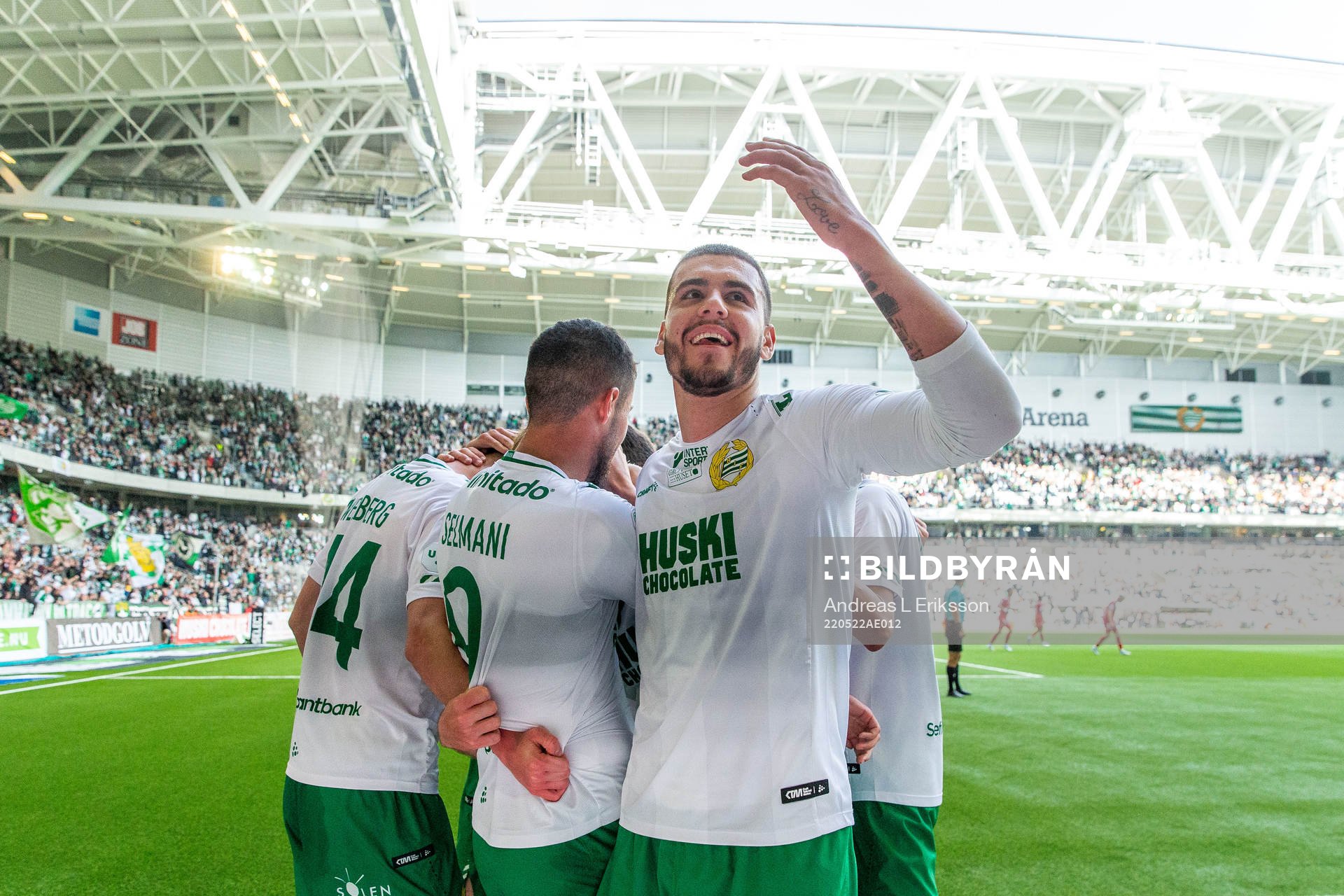Hammarbys Edvin Kurtulus jublar