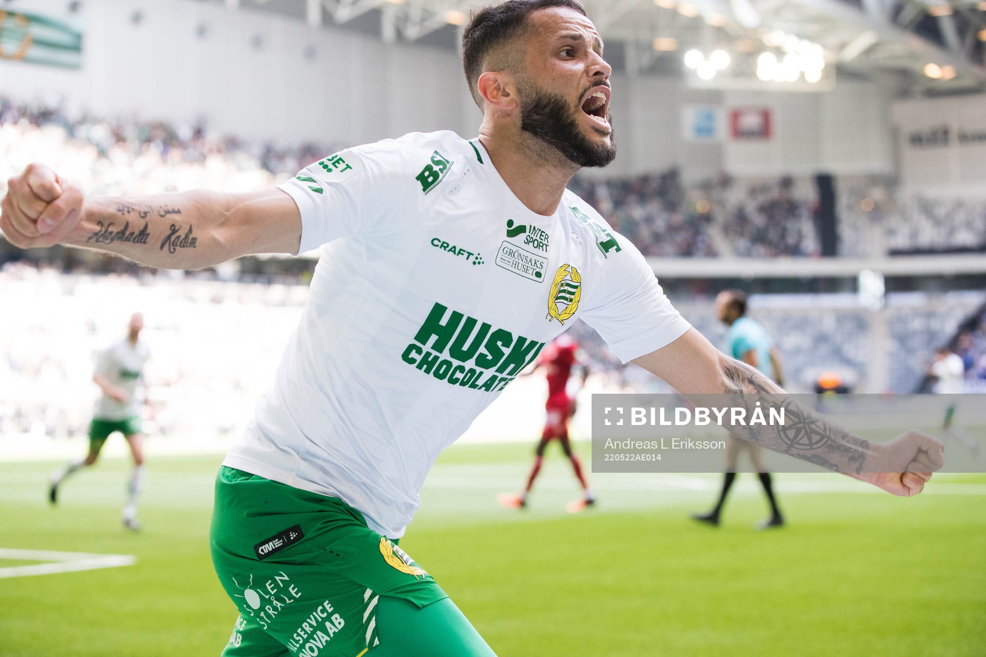 Hammarbys Mohanad Jeahze jublar