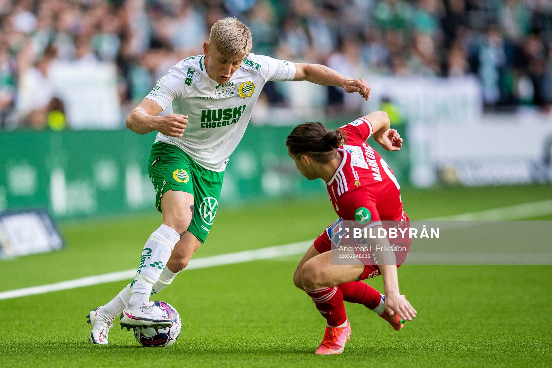 Hammarbys Dennis Collander och IFK Norrköpings Eman
