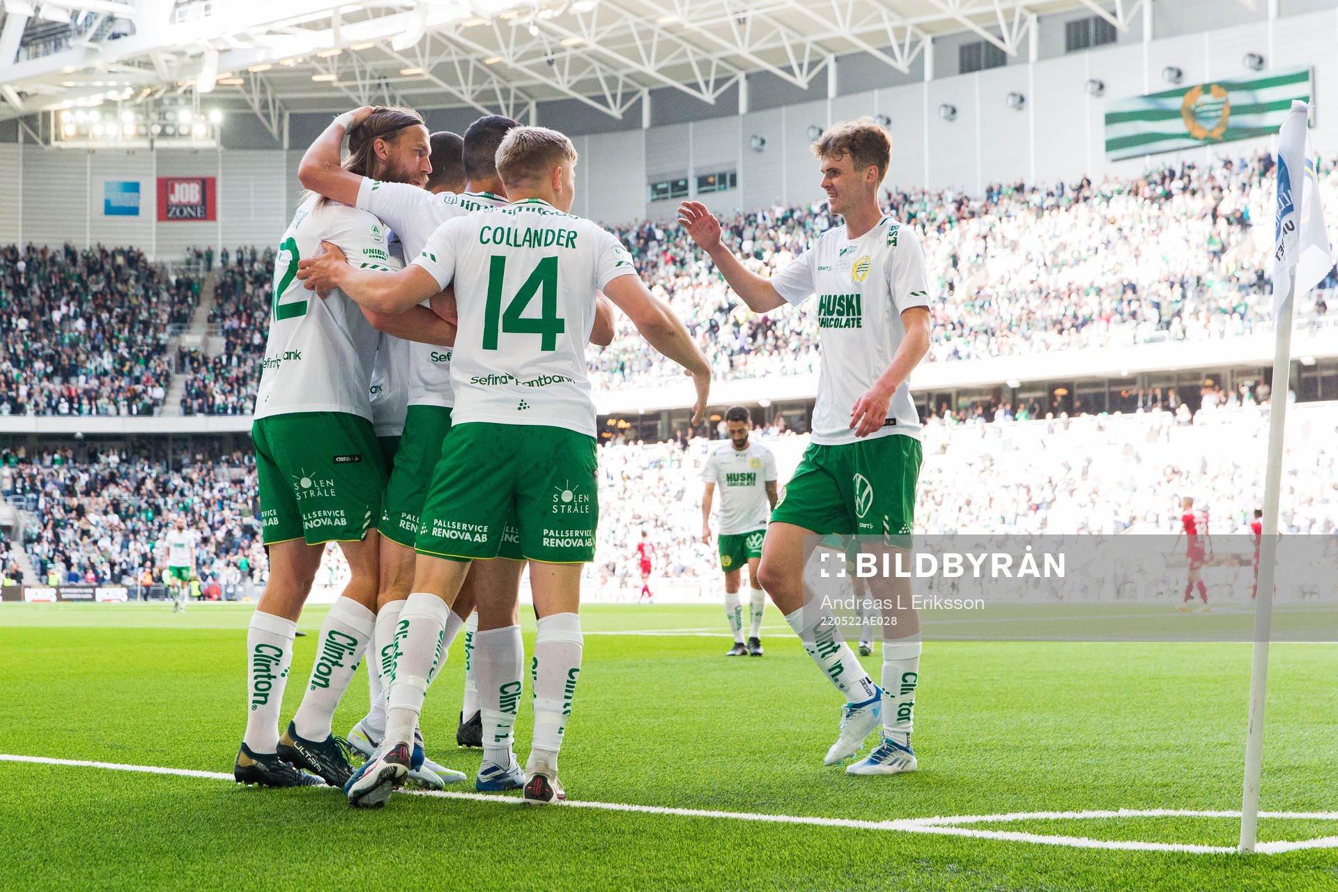Hammarbys Björn Paulsen, Dennis Collander och Williot