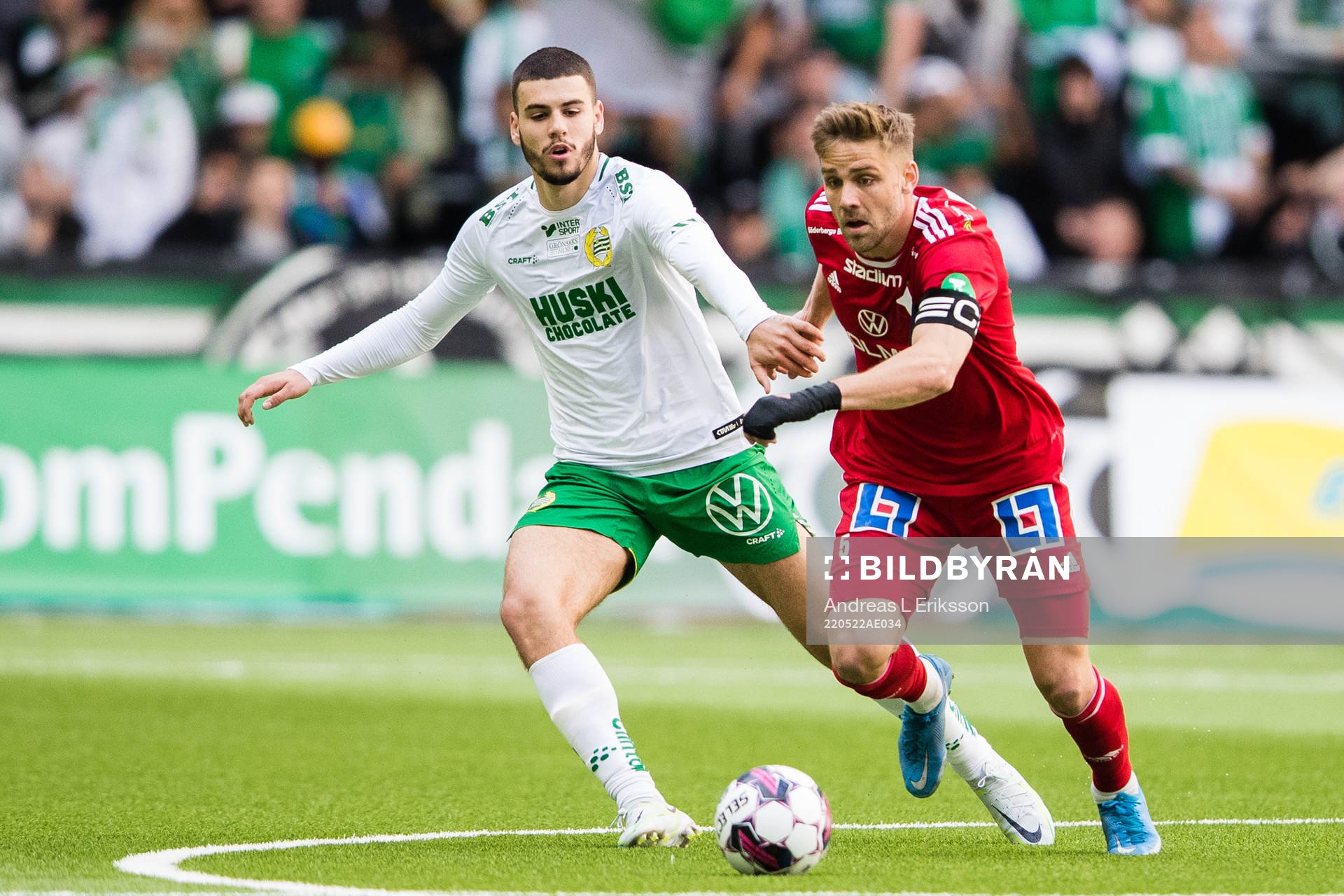Hammarbys Edvin Kurtulus och IFK Norrköpings Christoffer