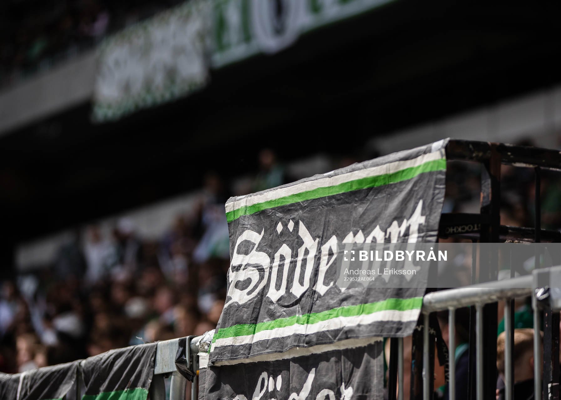 En banner med texten Söderort på