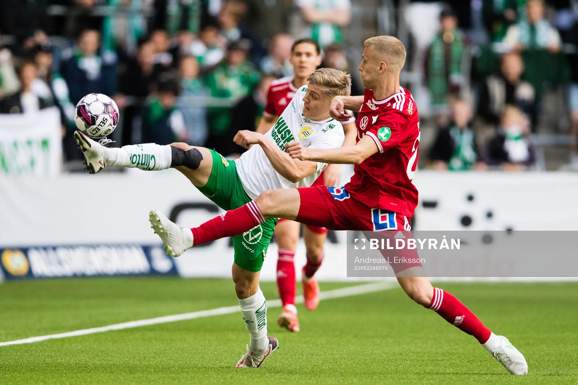 Hammarbys Dennis Collander och IFK Norrköpings Filip