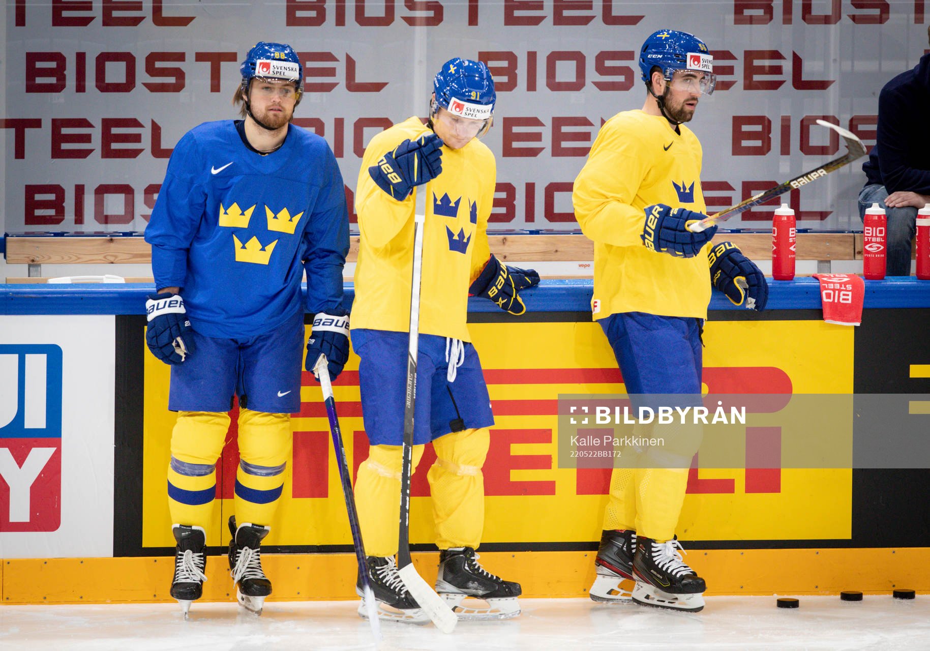 William Nylander, Carl Grundström and Erik Gustafsson