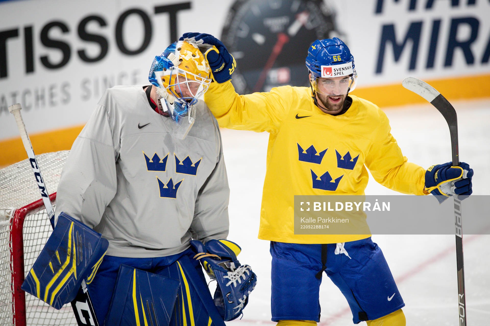 goaltender Magnus Hellberg and Erik Gustafsson