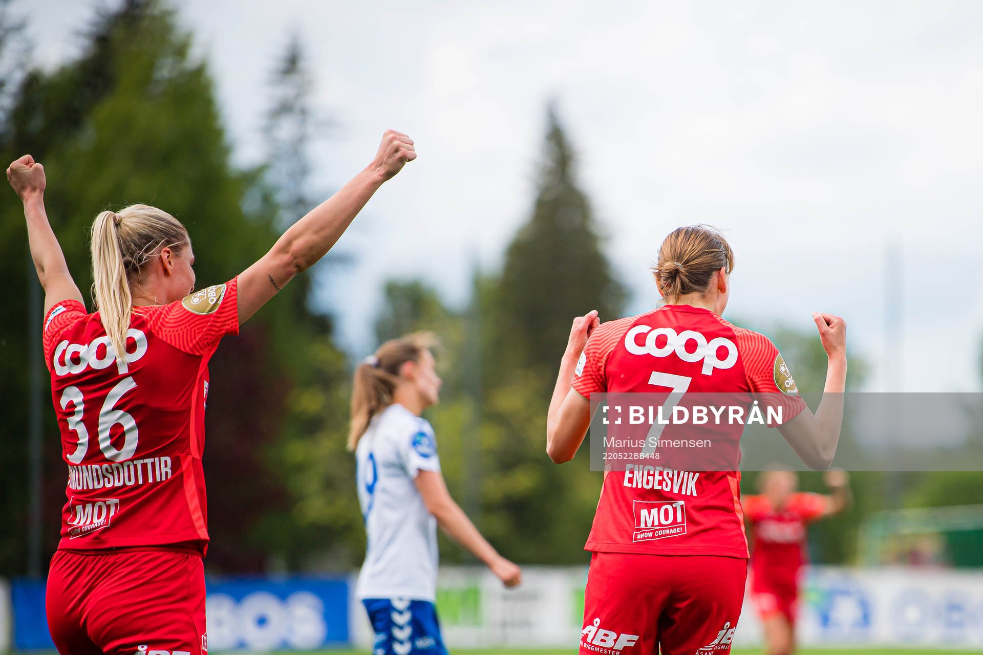 Rakel Engesvik of Brann celebrates