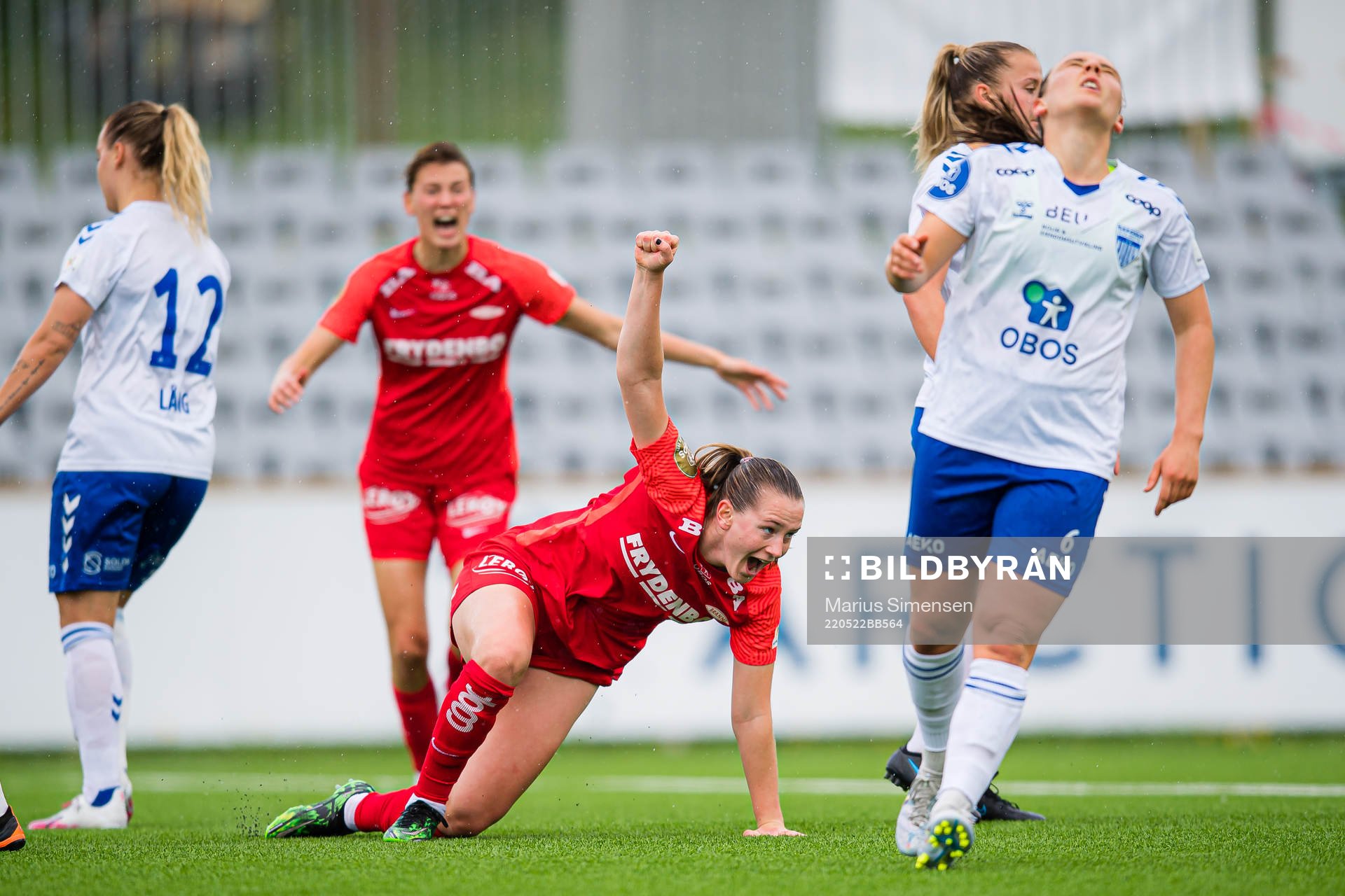 Elisabeth Terland of Brann celebrates