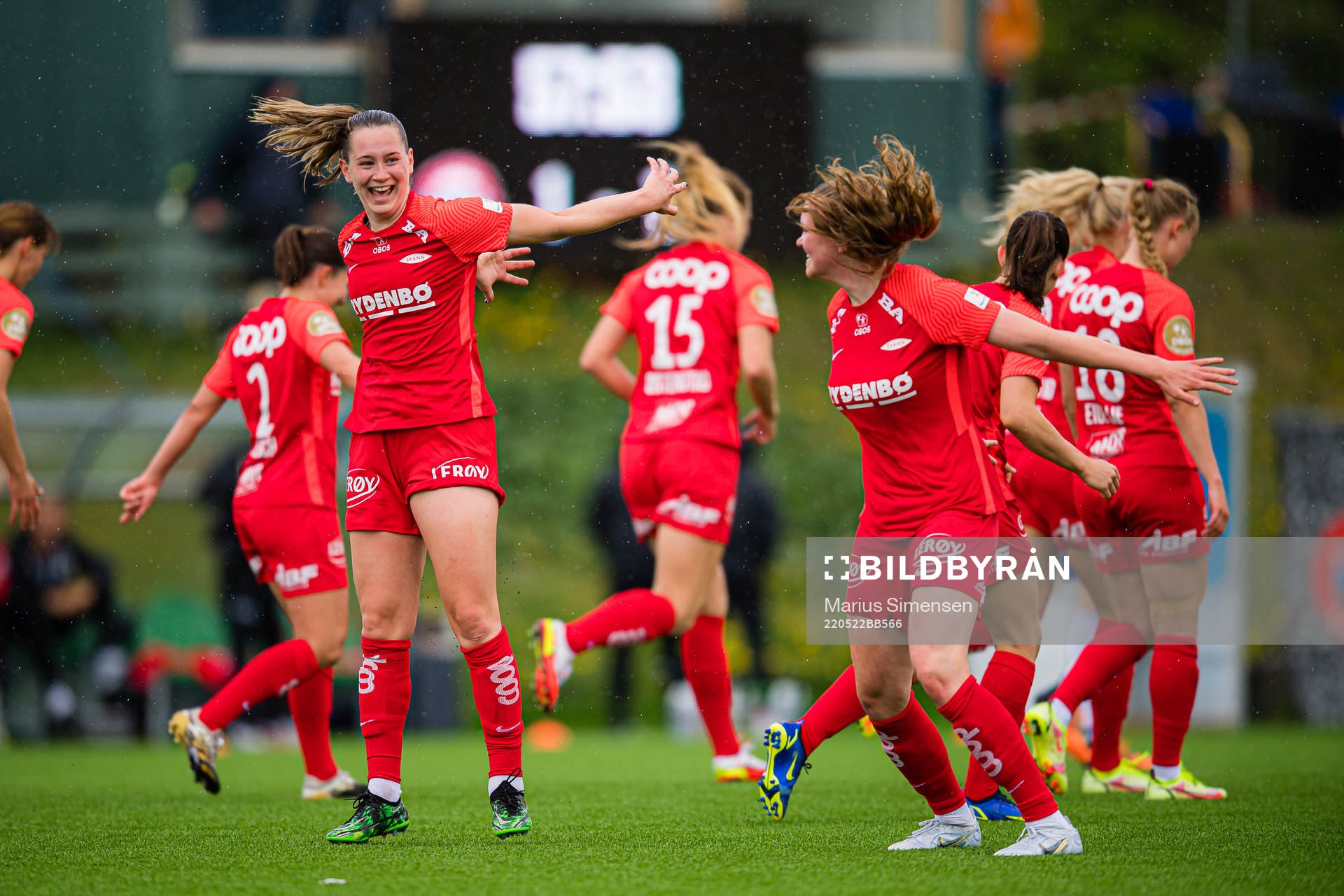 Elisabeth Terland of Brann celebrates