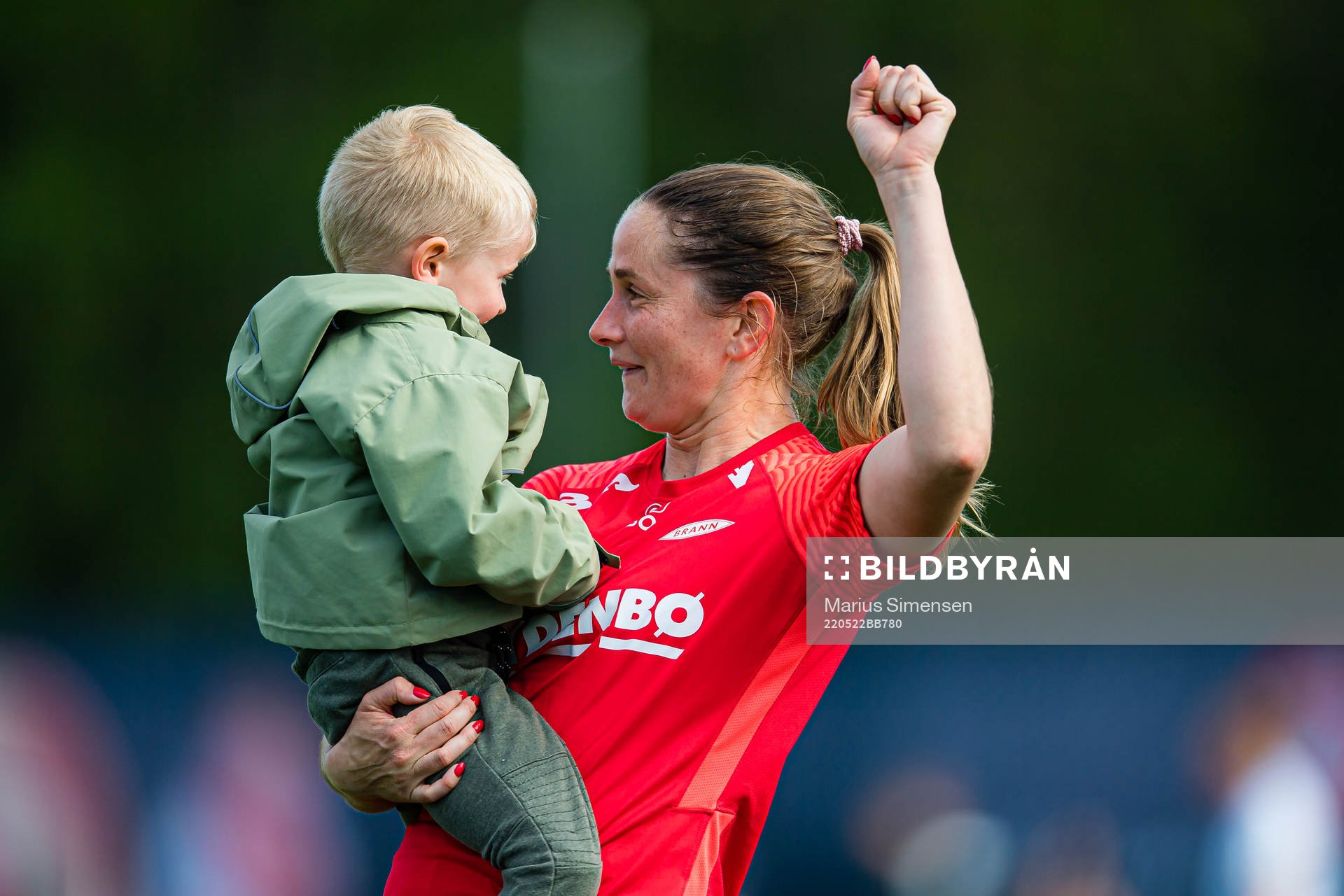 Ingrid Ryland of Brann celebrates