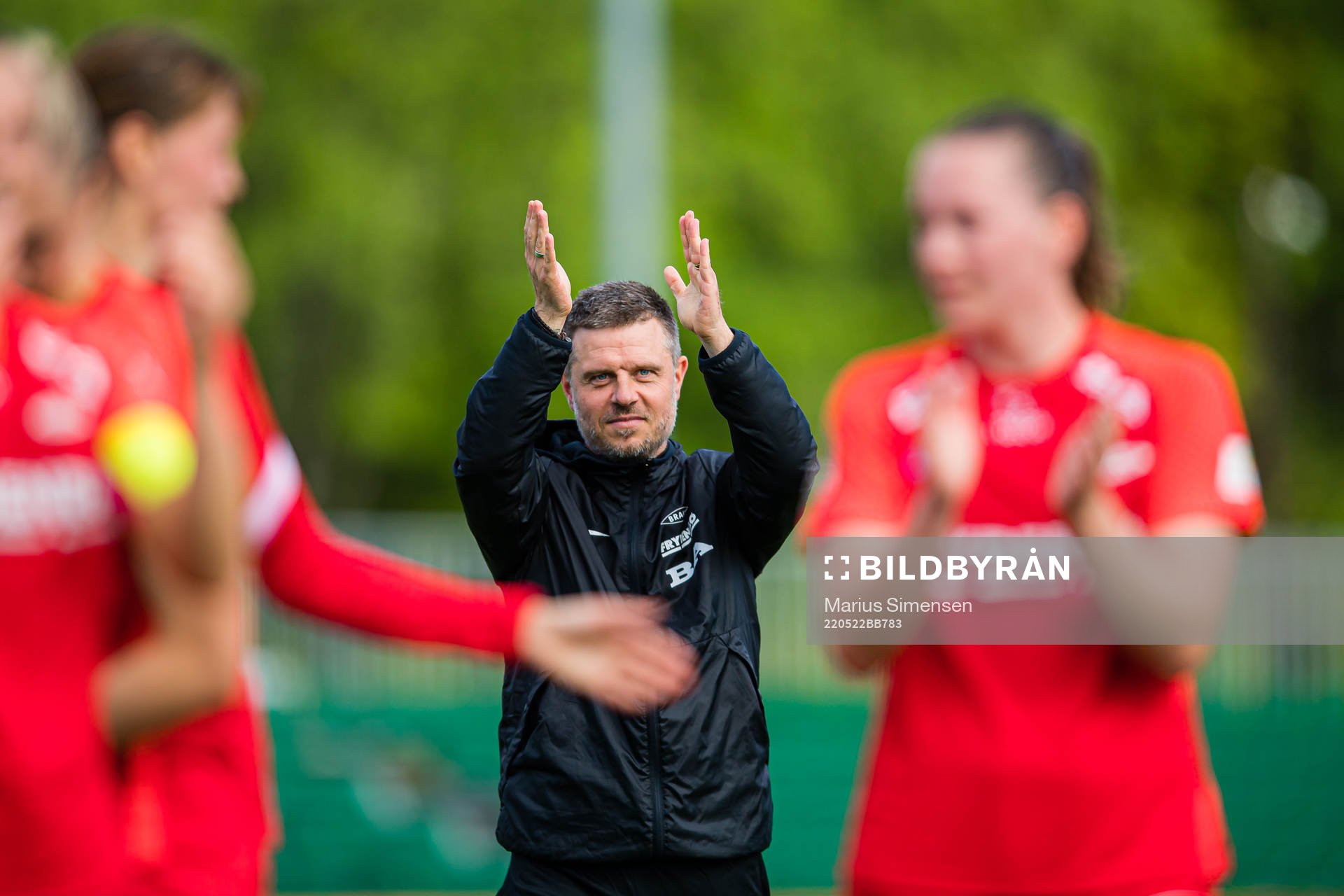 Alexander Straus, head coach of Brann, celebrates