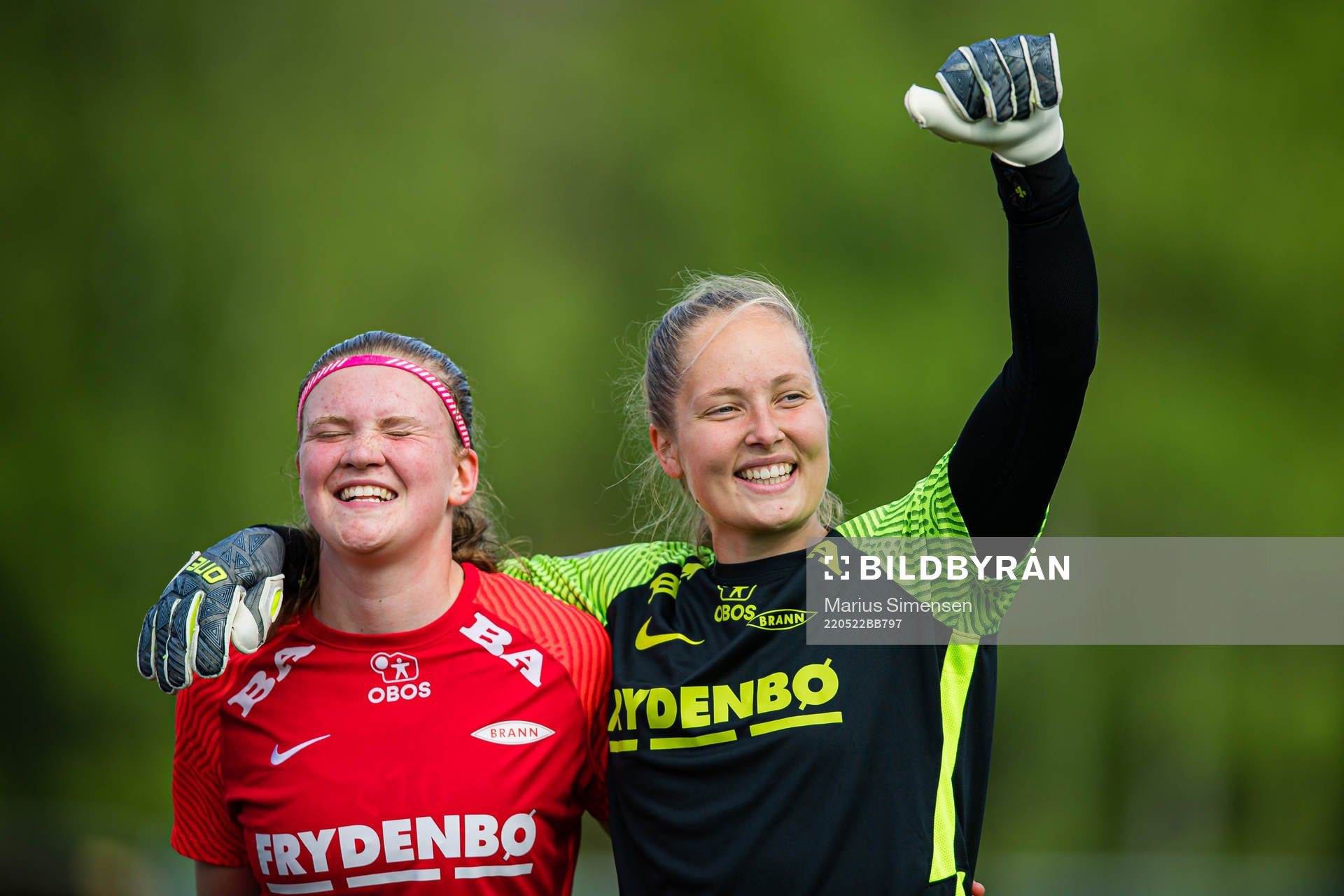 Signe Gaupset and Aurora Mikalsen of Brann