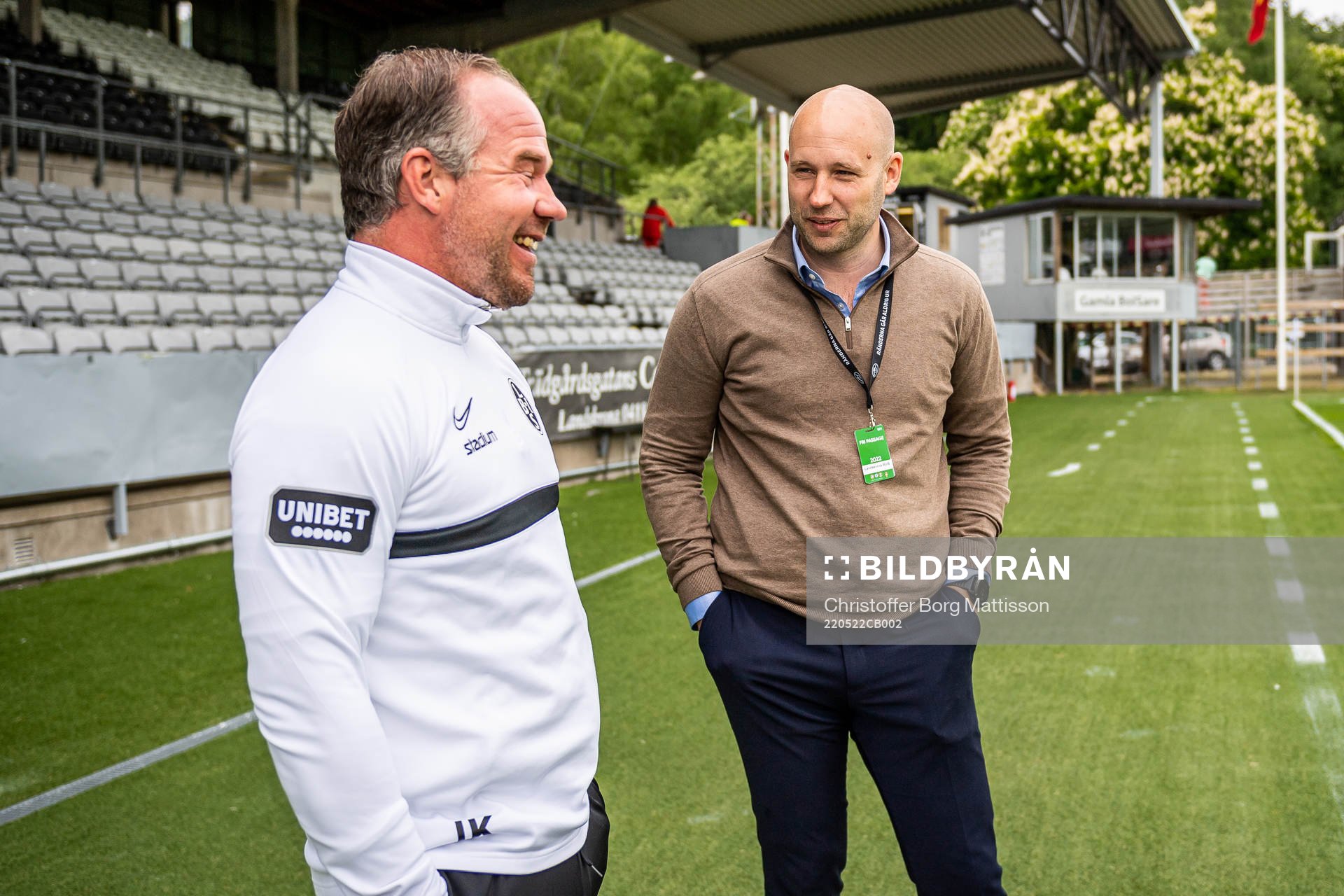 Landskronas Team Manager Jonny Karlsson och Klubbchef