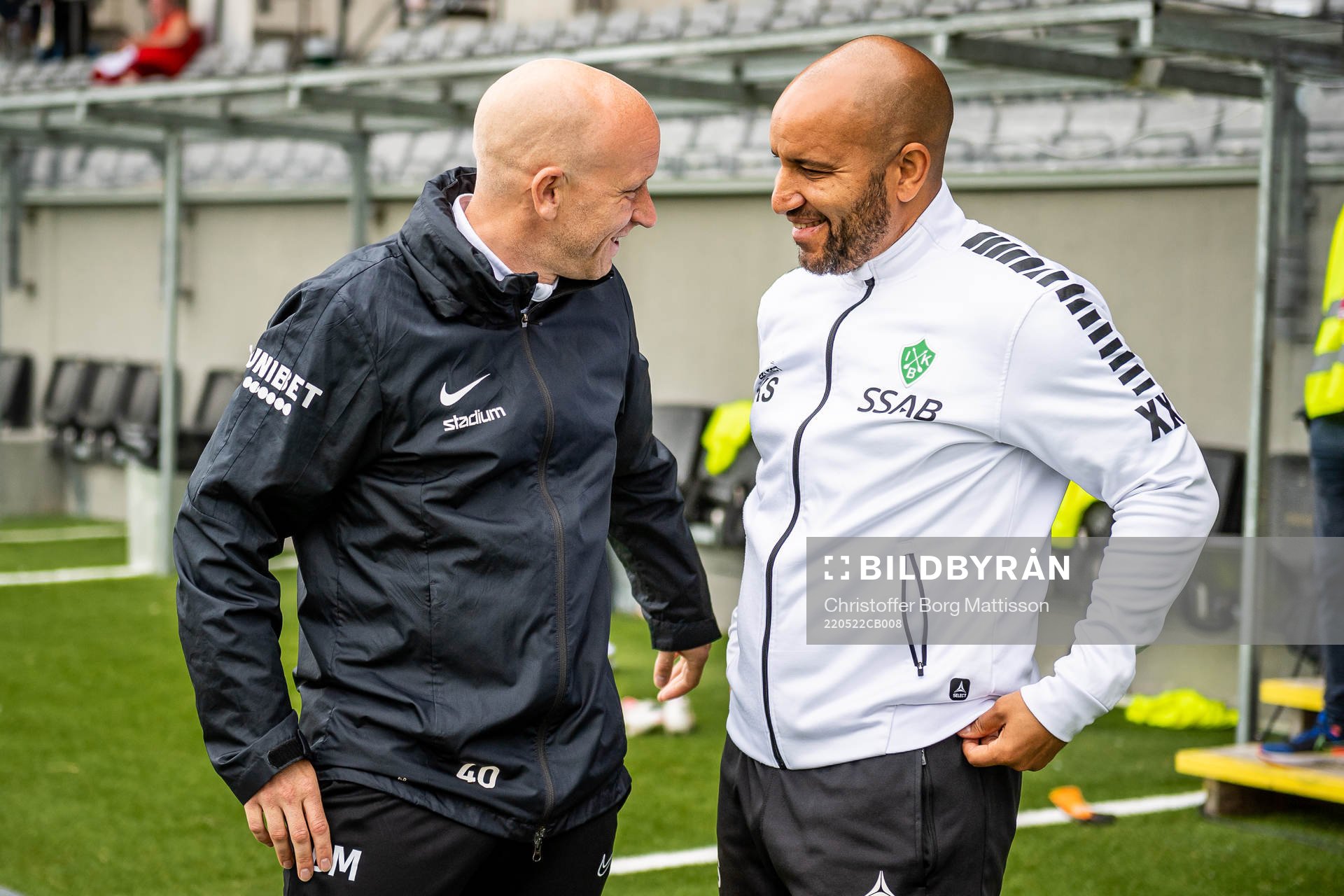Landskronas tränare Billy Magnusson och Brages tränare