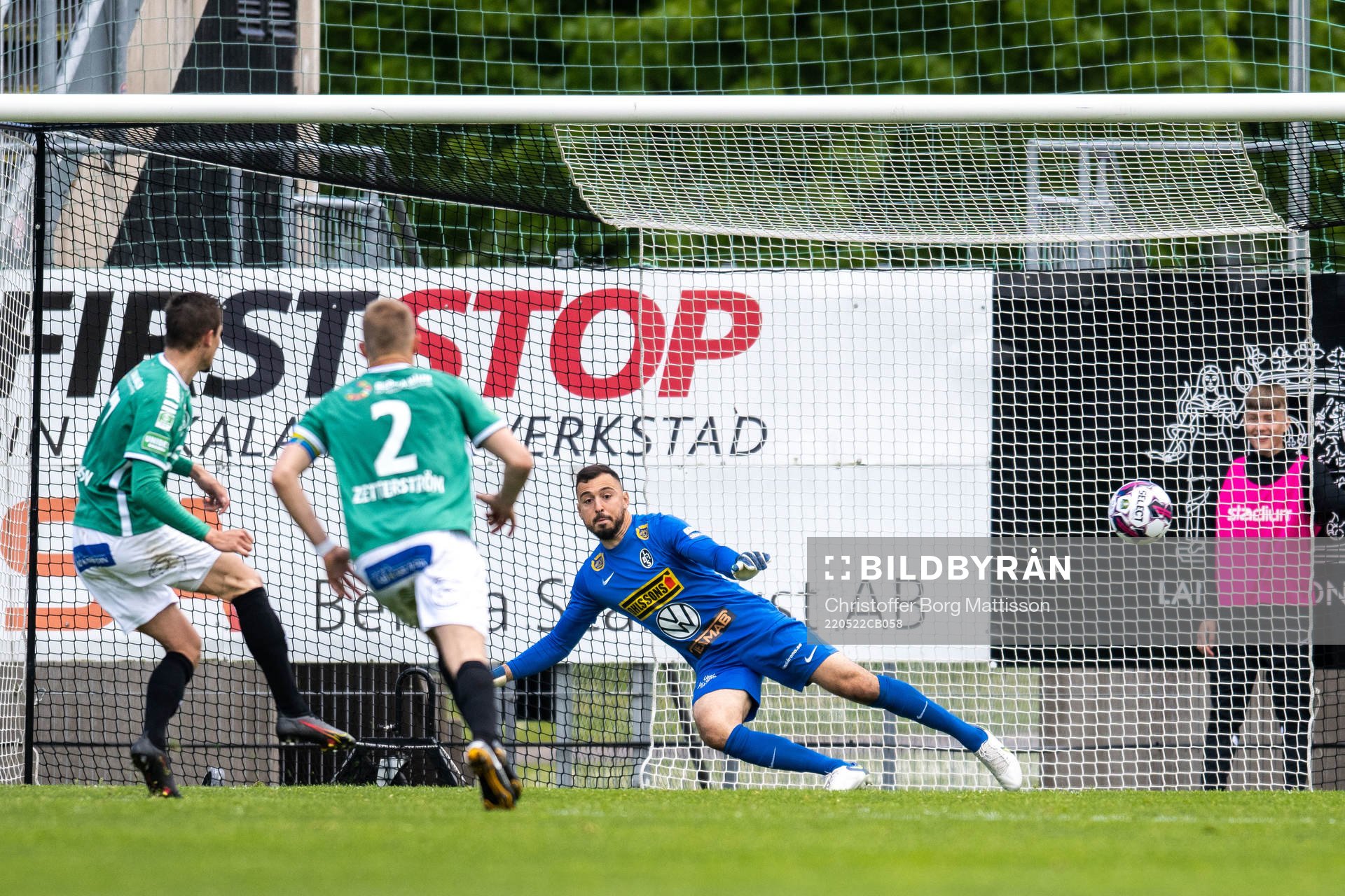 Brages André Reinholdsson gör 1-1 bakom Landskronas