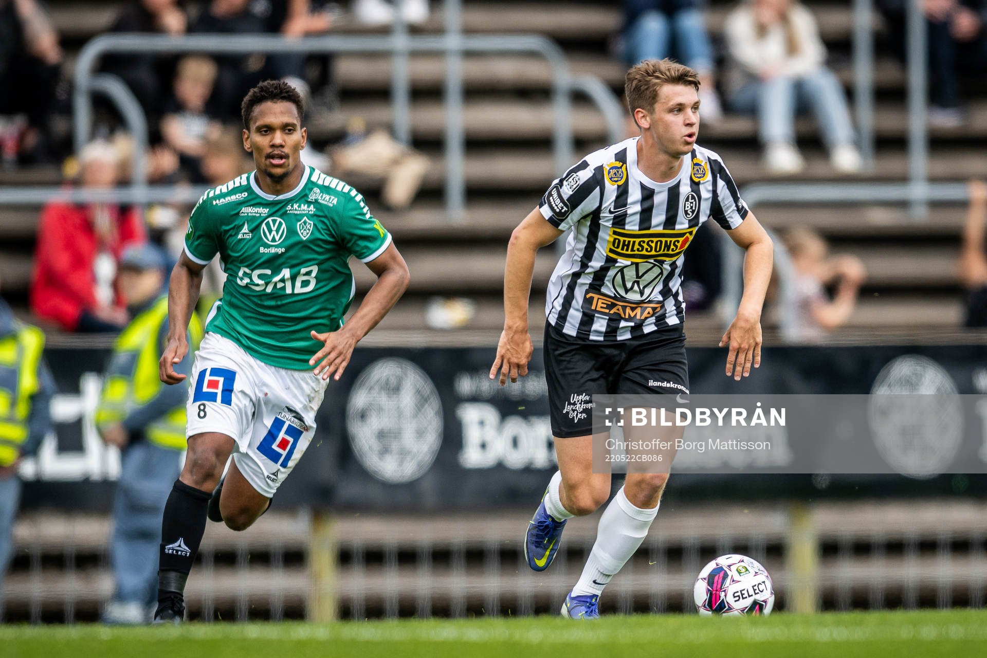 Brages Seth Hellberg och Landskronas Emil Jönsson