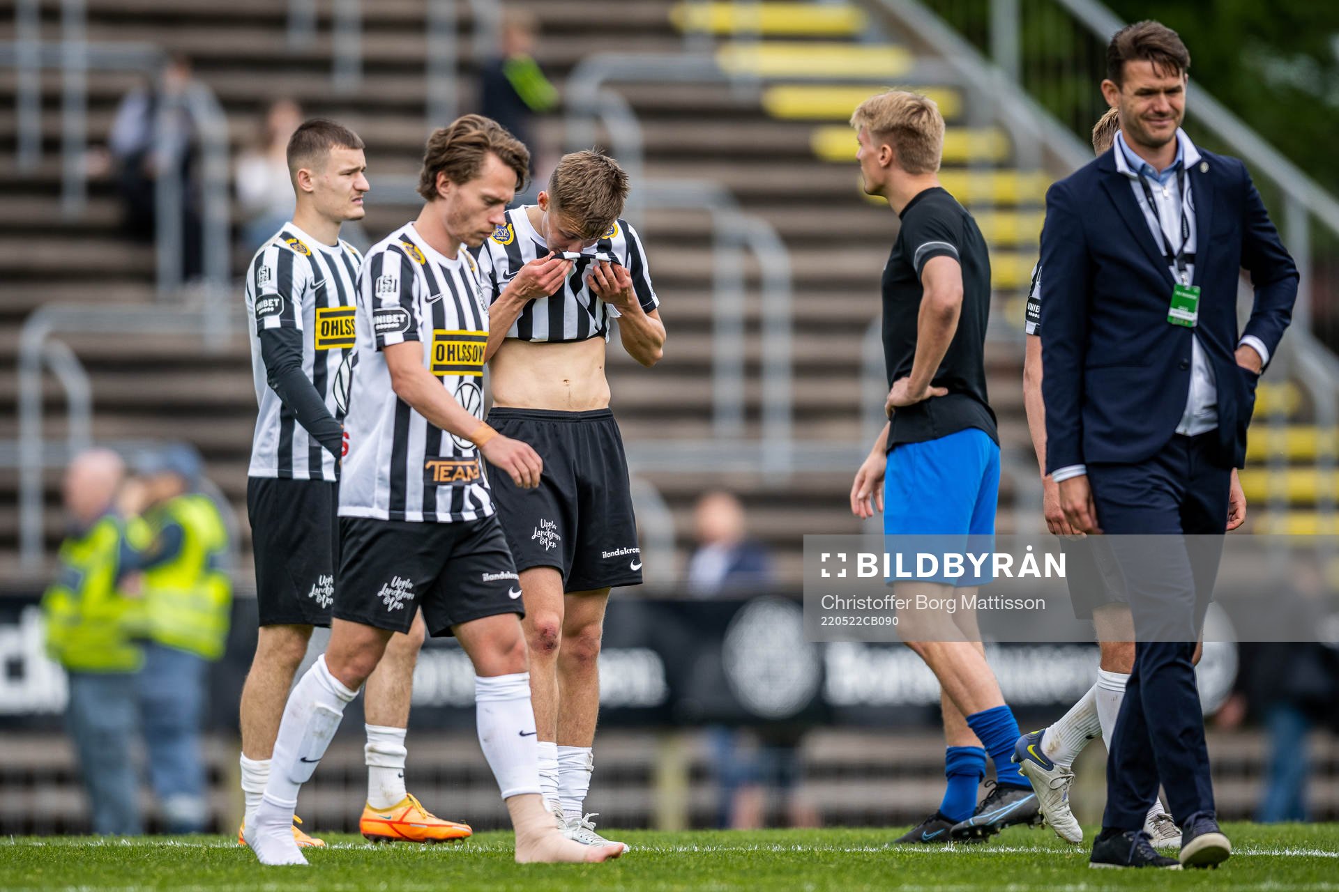 Landskronas Robin Dzabic, Filip Ottosson och Melker Heier
