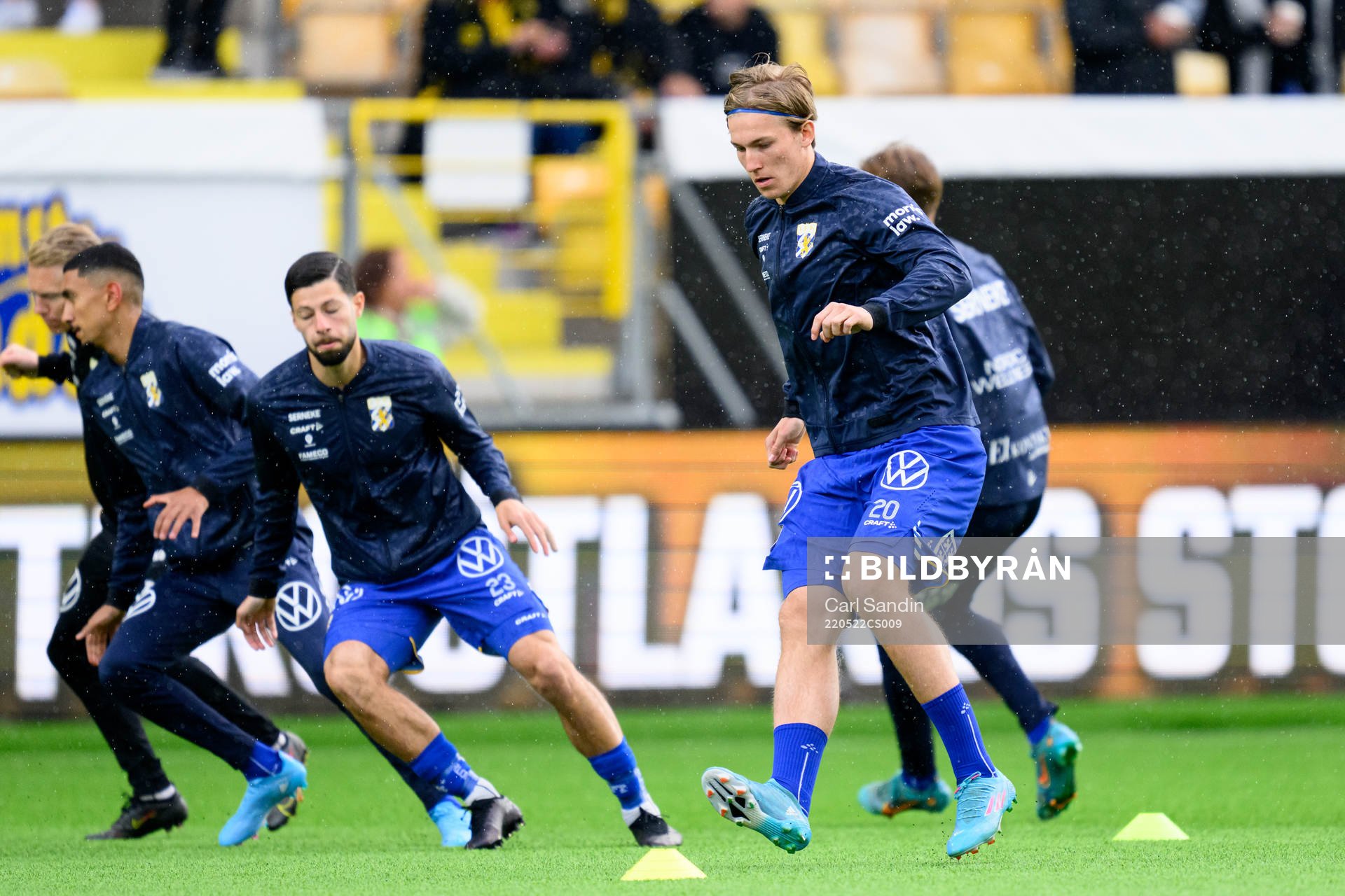 IFK Göteborgs Johan Bångsbo innan fotbollsmatchen i