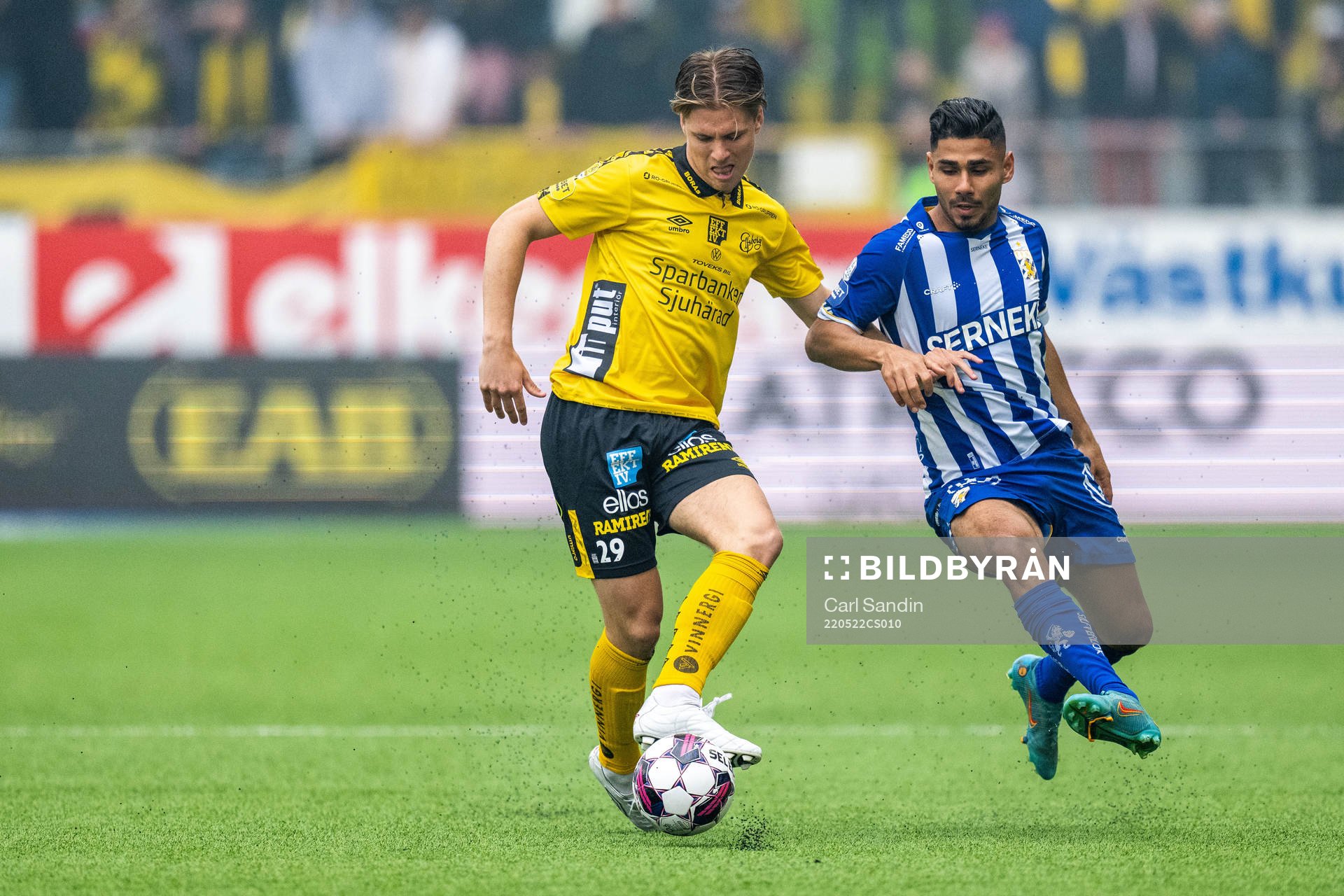 Elfsborgs Oliver Zandén och IFK Göteborgs Hosam Aiesh