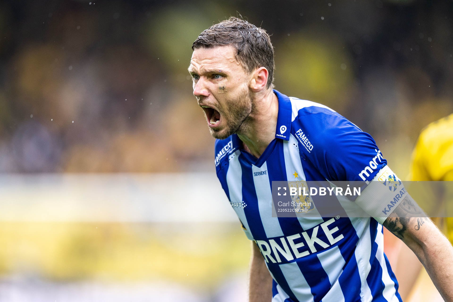 IFK Göteborgs Marcus Berg reagerar
