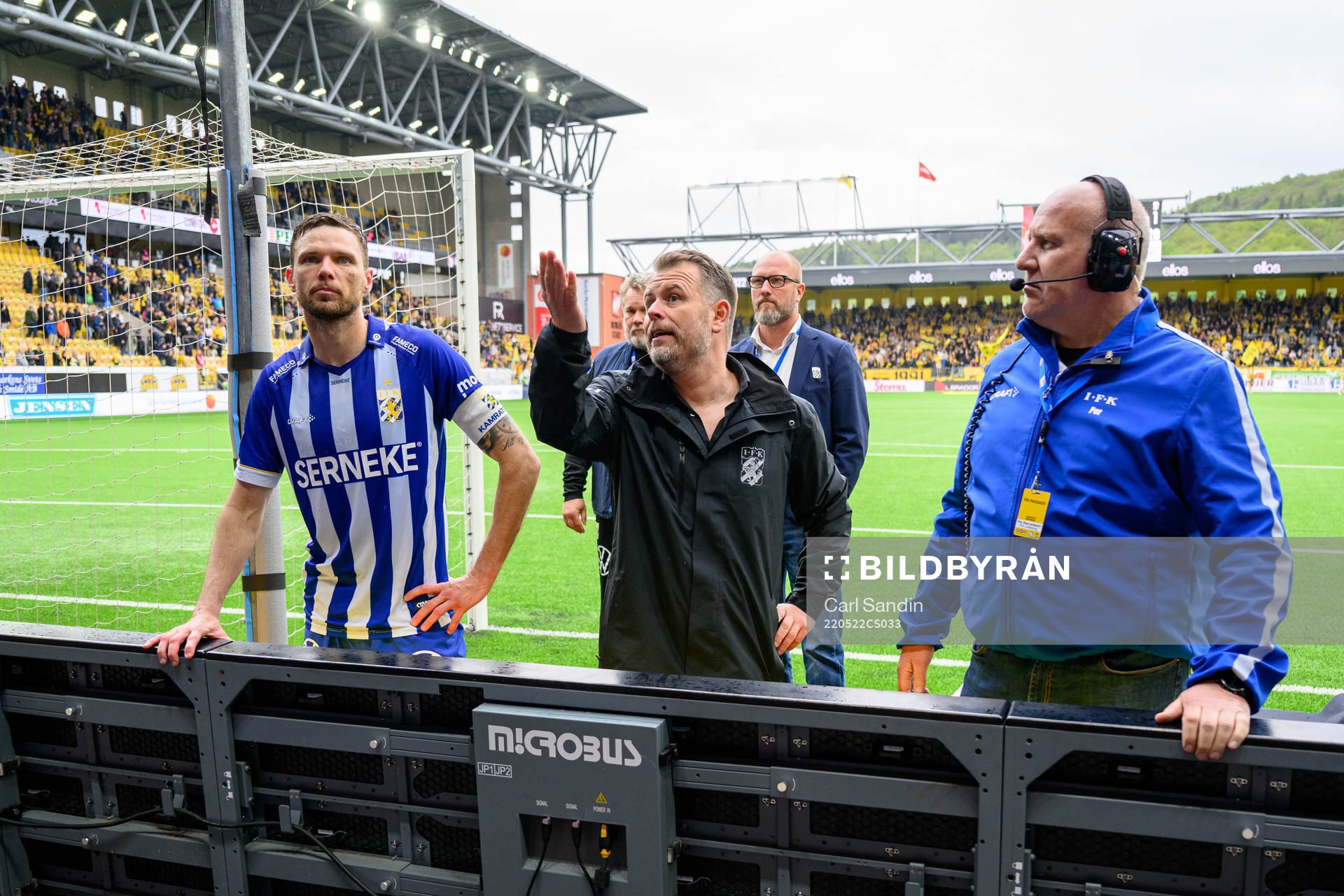 IFK Göteborgs Marcus Berg och tränare Mikael Stahre