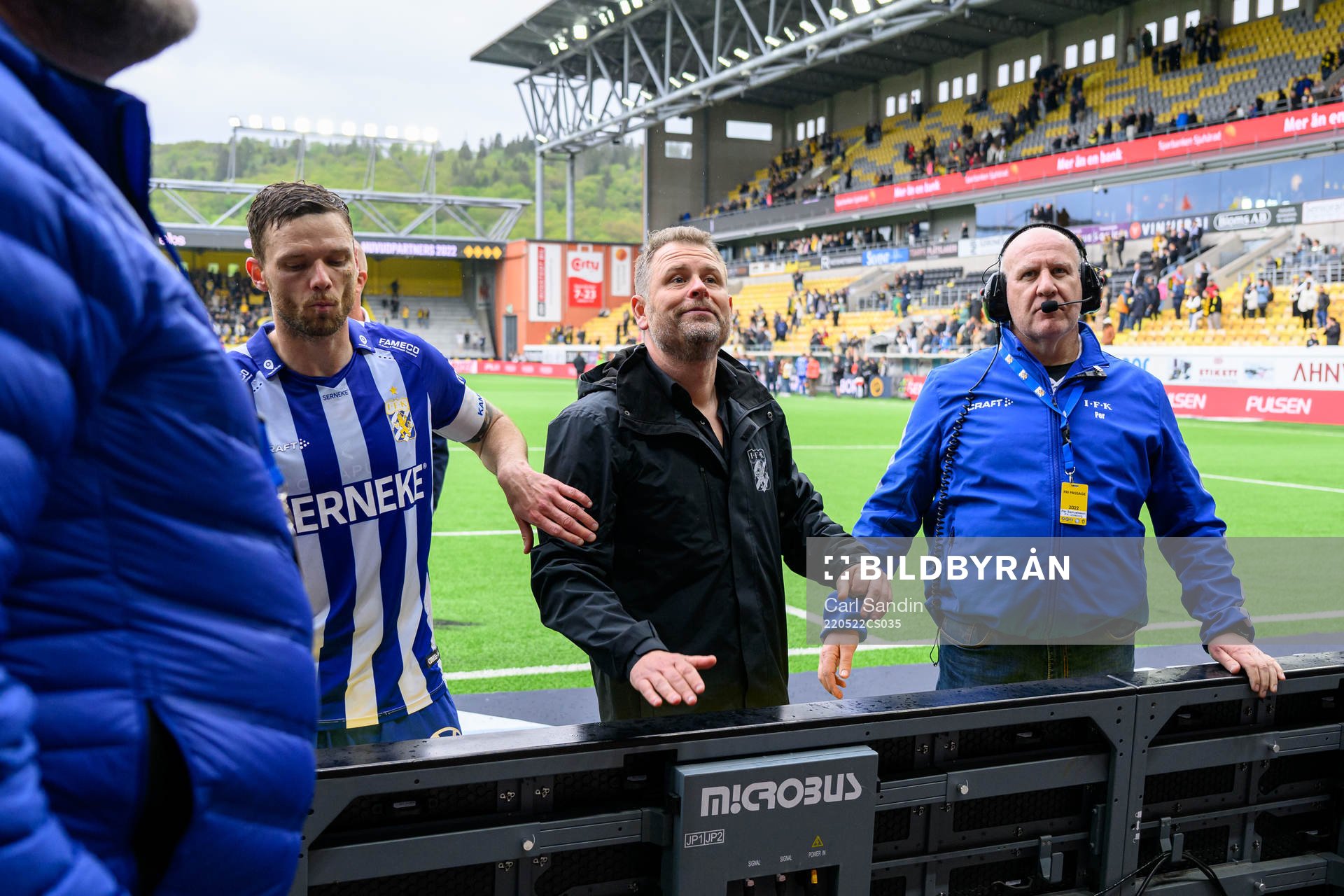 IFK Göteborgs Marcus Berg och tränare Mikael Stahre