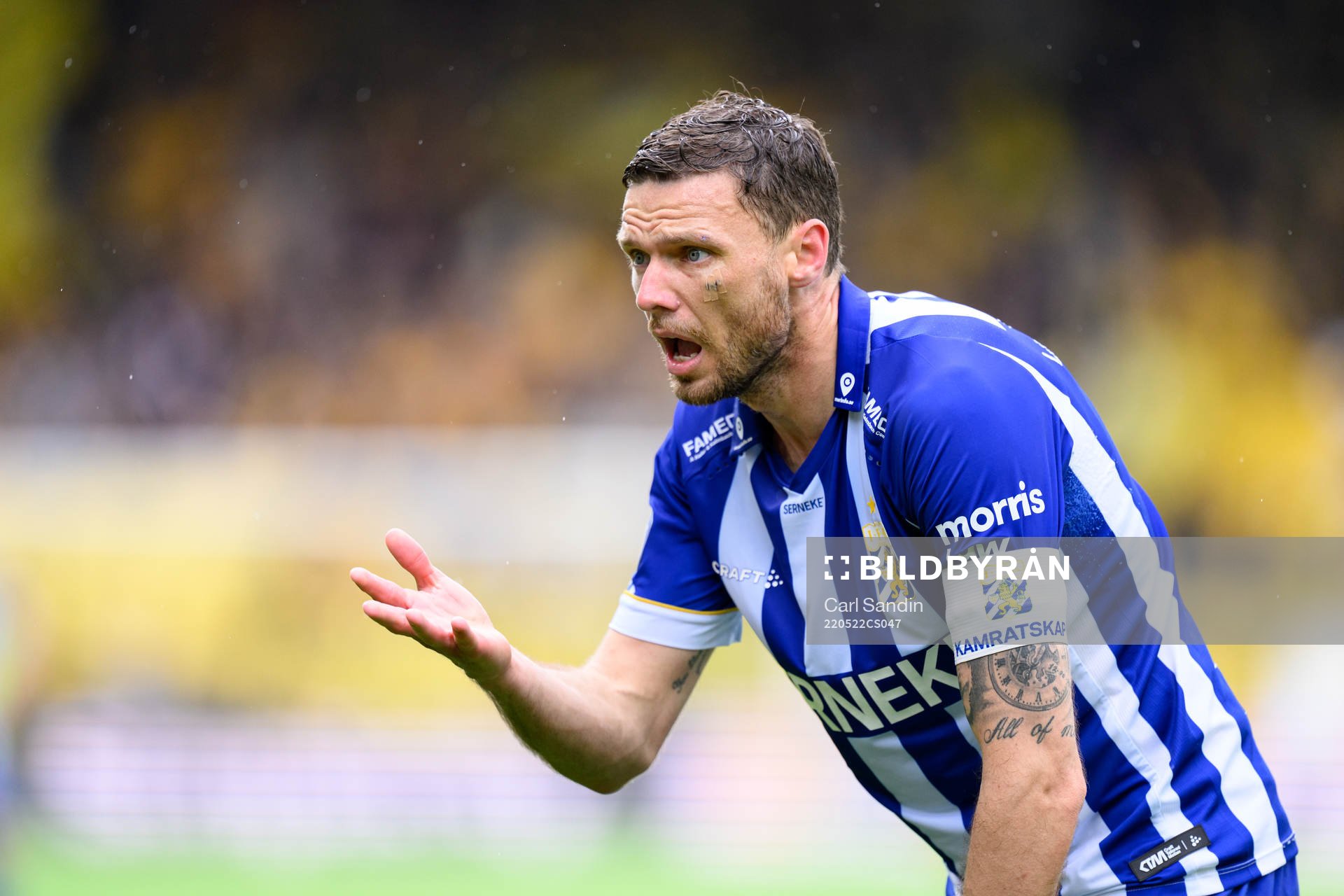 IFK Göteborgs Marcus Berg reagerar