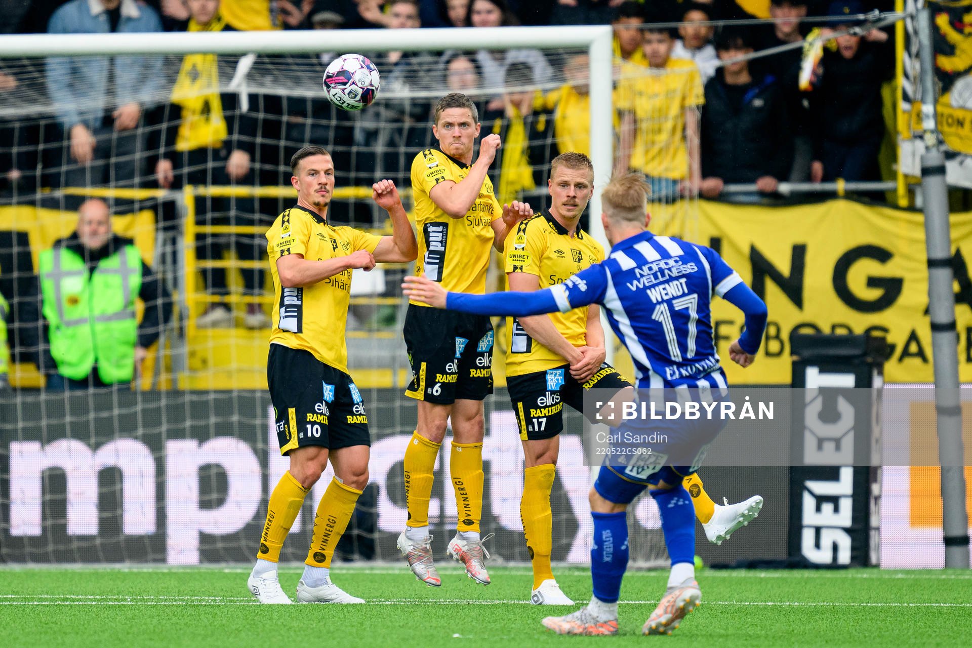 Elfsborgs Simon Olsson, André Ibsen Rømer och Per Frick