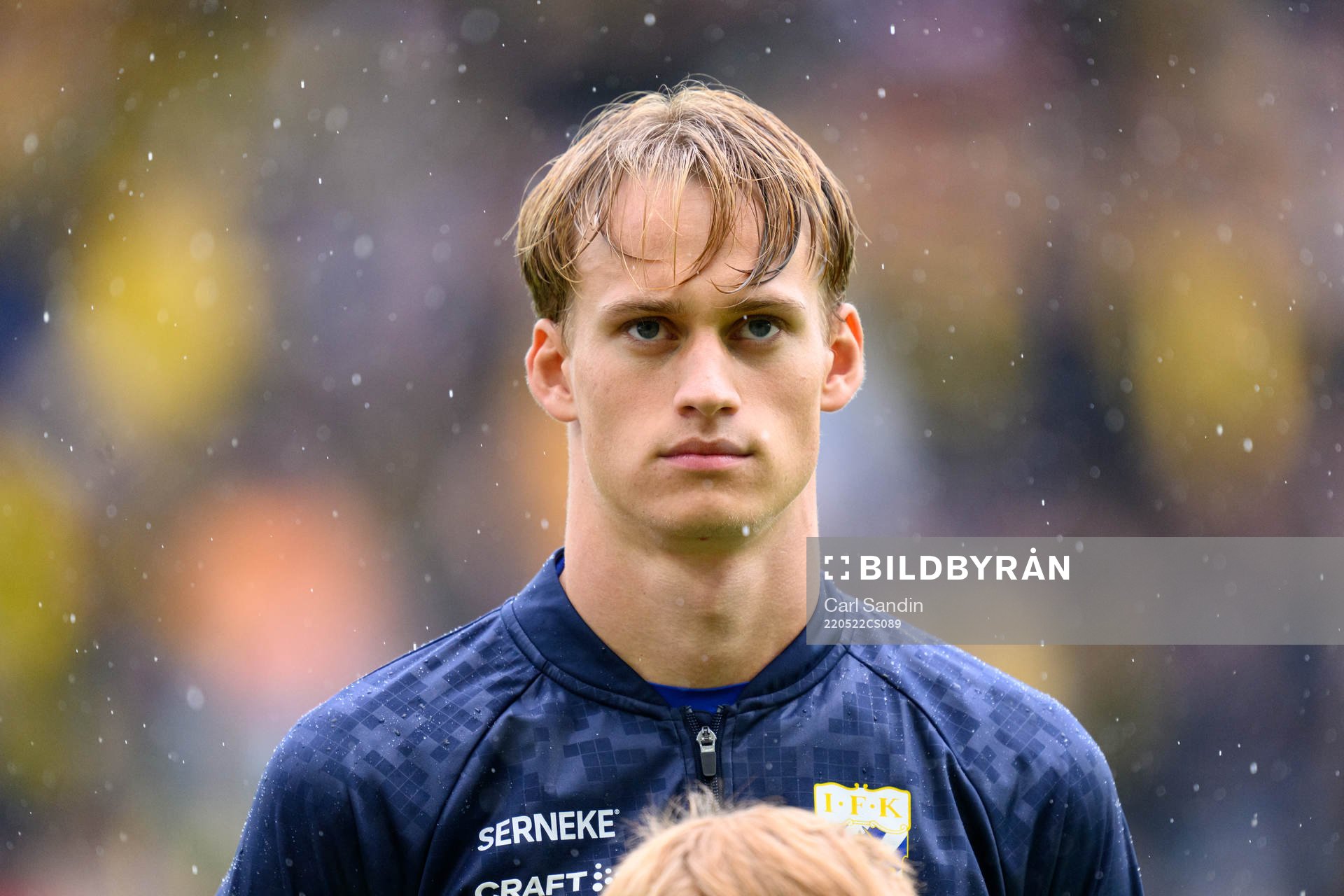 IFK Göteborgs Oscar Vilhelmsson vid lineup innan