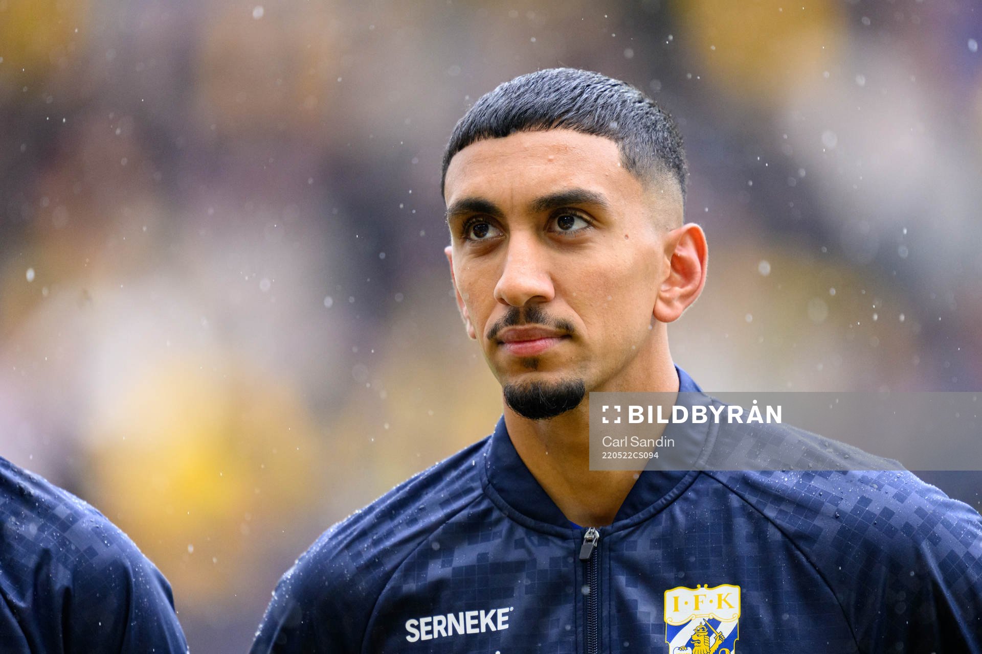 IFK Göteborgs Amir Al-Ammari vid lineup innan