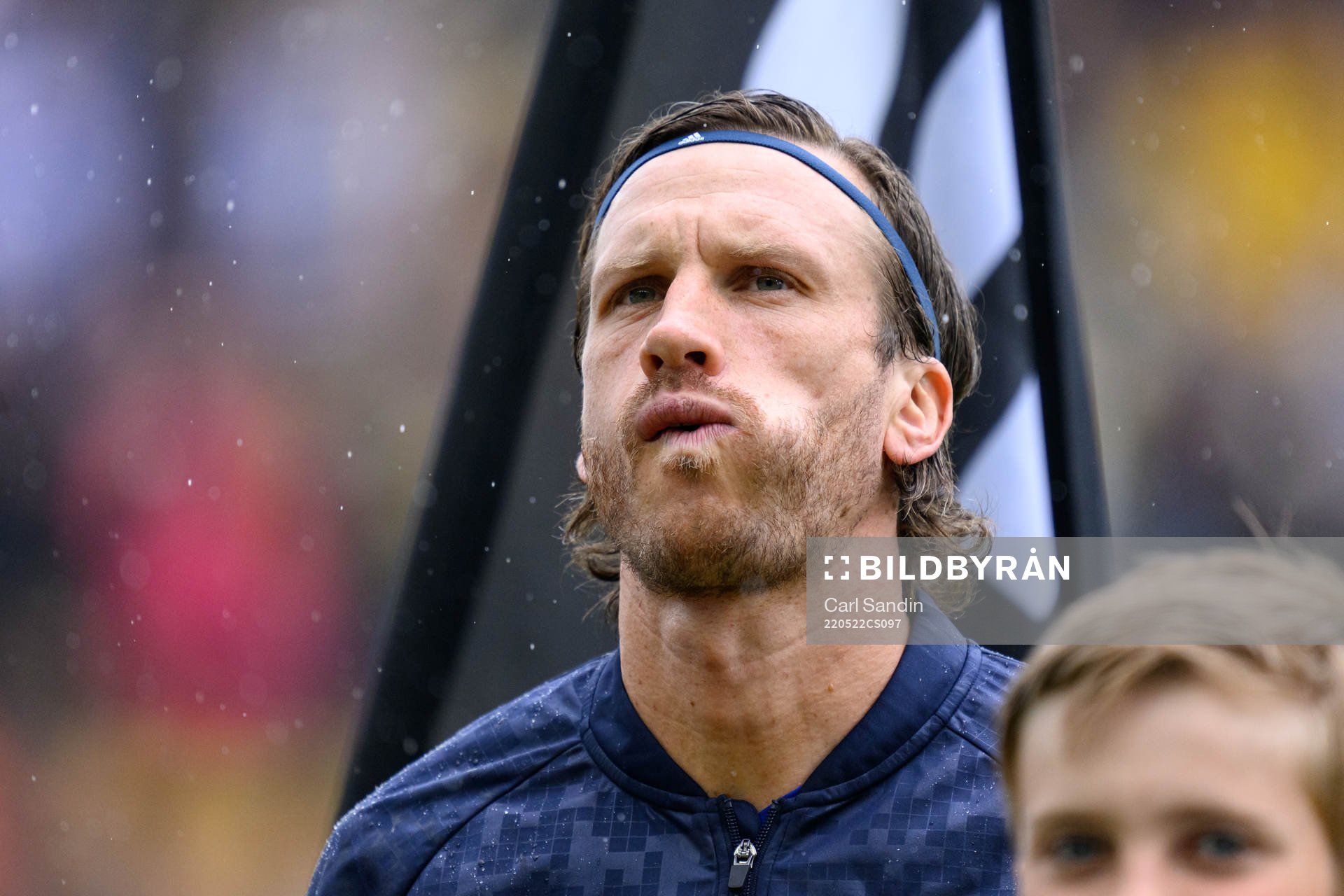 IFK Göteborgs Gustav Svensson vid lineup innan