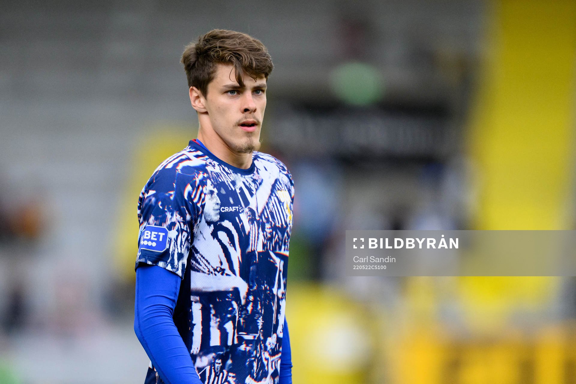 IFK Göteborgs Adam Ingi Benediktsson innan fotbollsmatchen