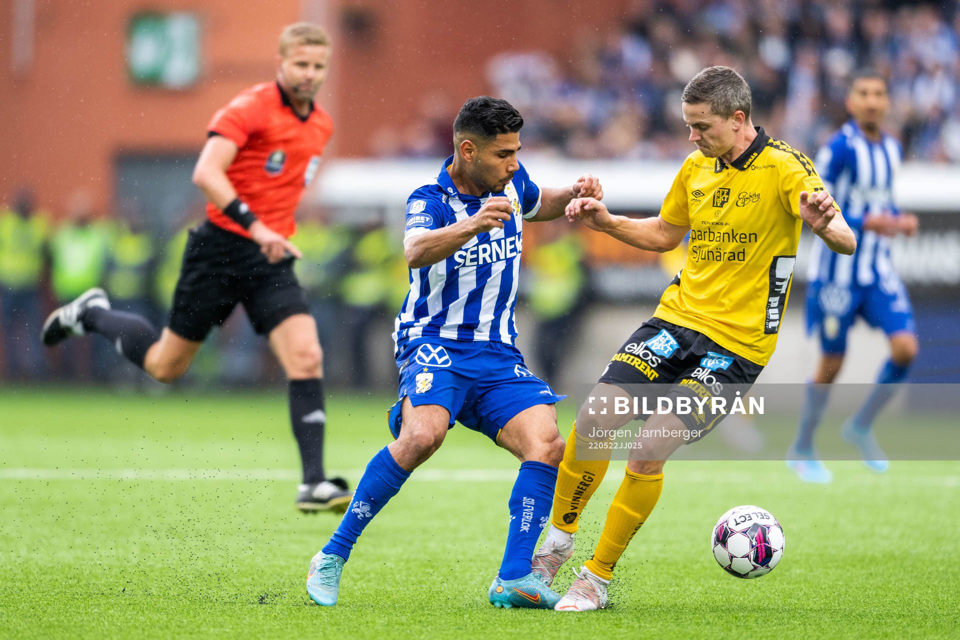 IFK Göteborgs Hosam Aiesh och Elfsborgs André Ibsen Rømer