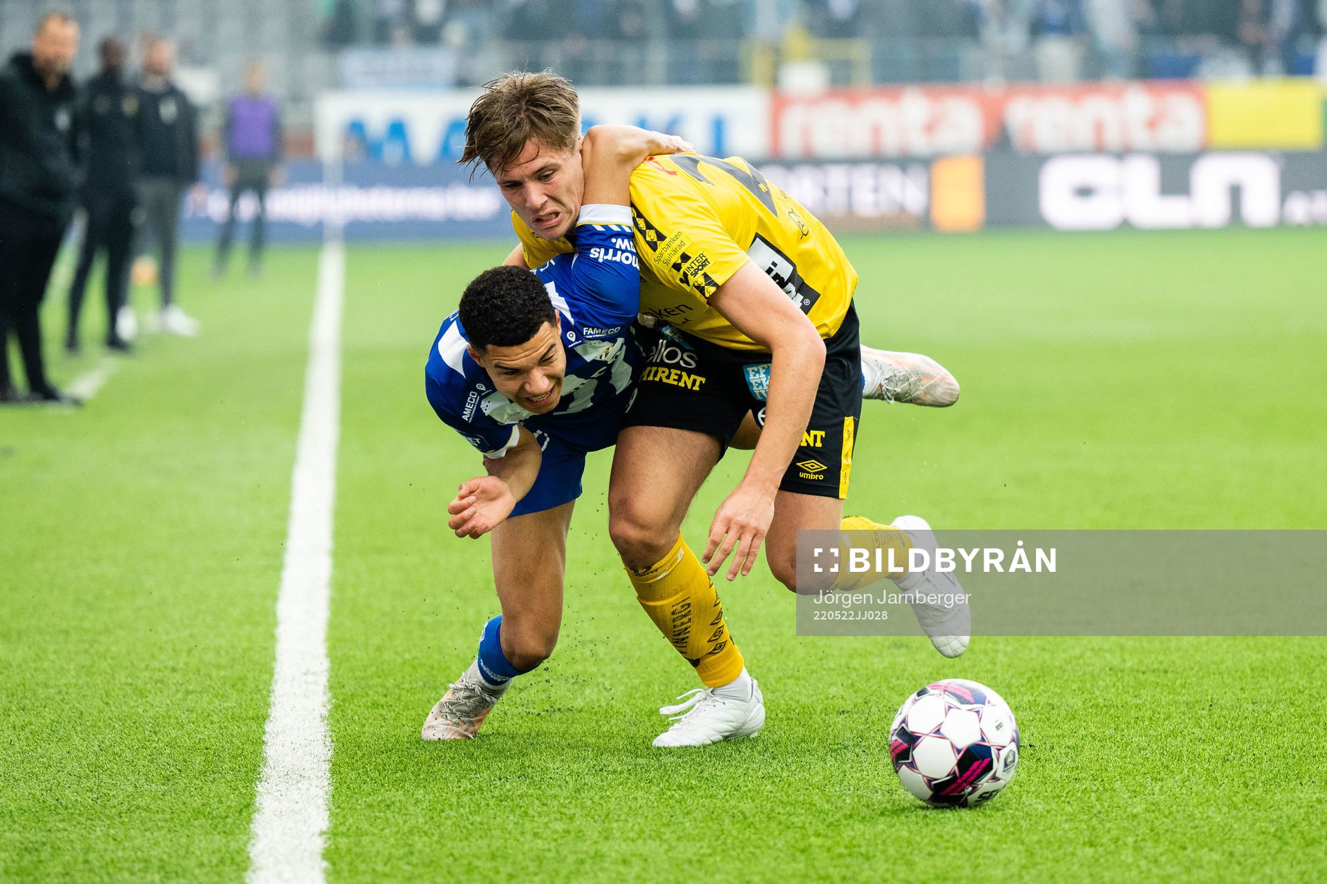 IFK Göteborgs Alexander Jallow och Elfsborgs Oliver Zandén